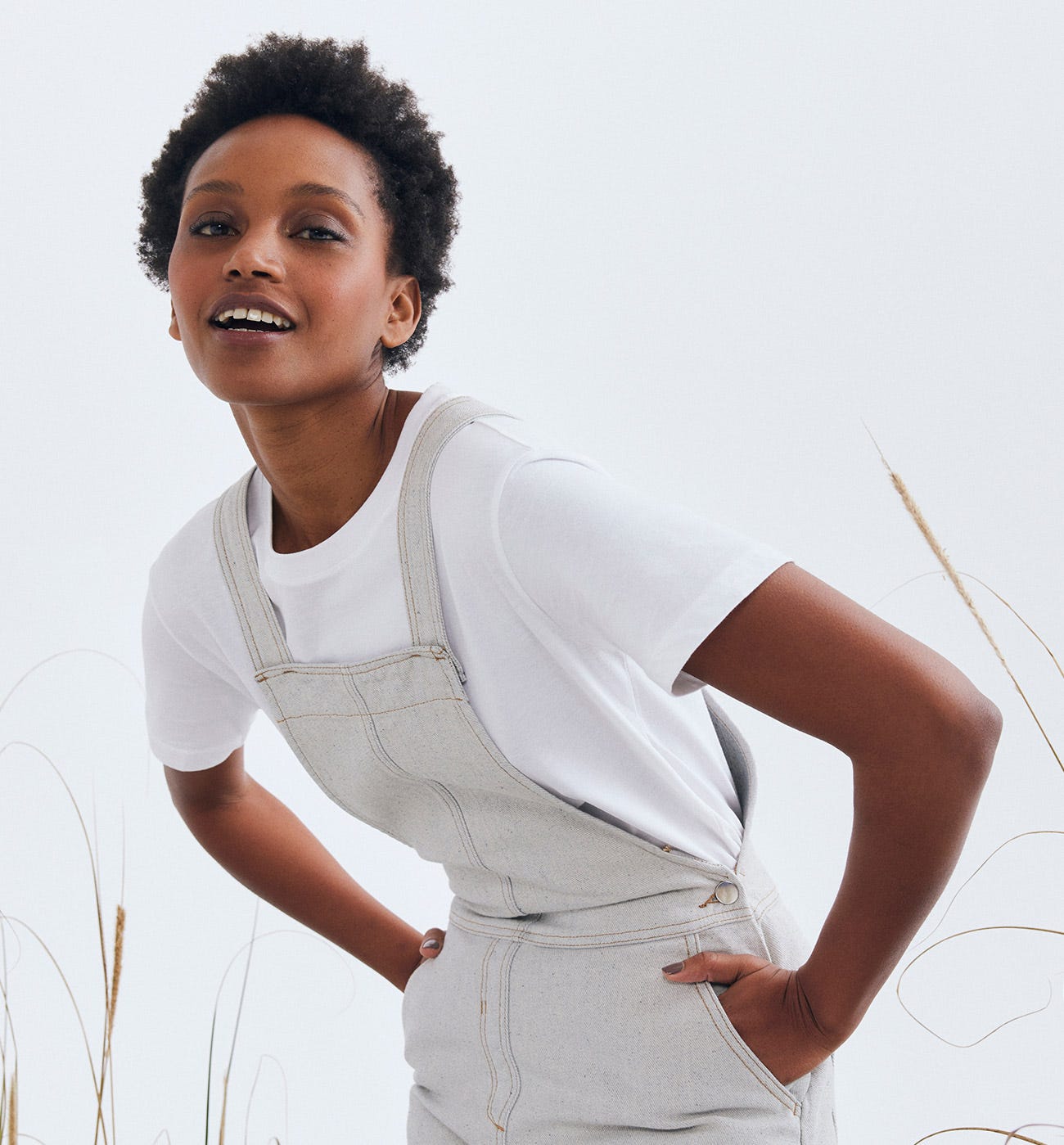 Denim dungarees