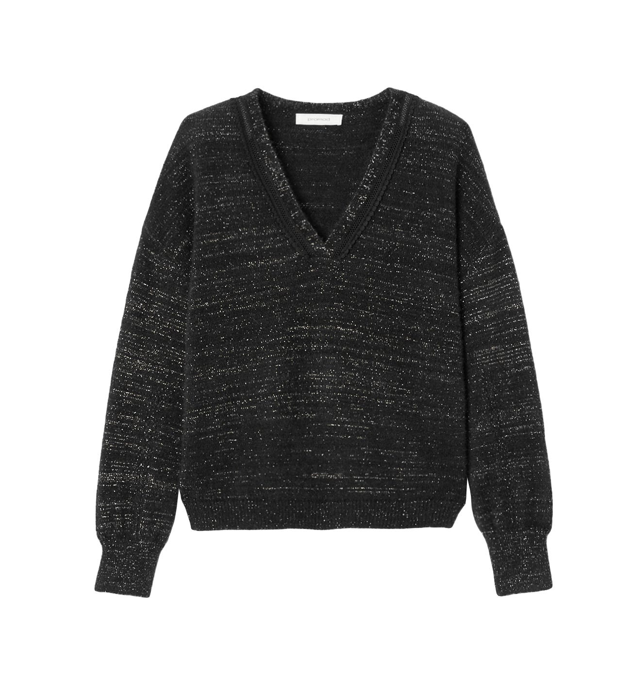 Sweter z dekoltem