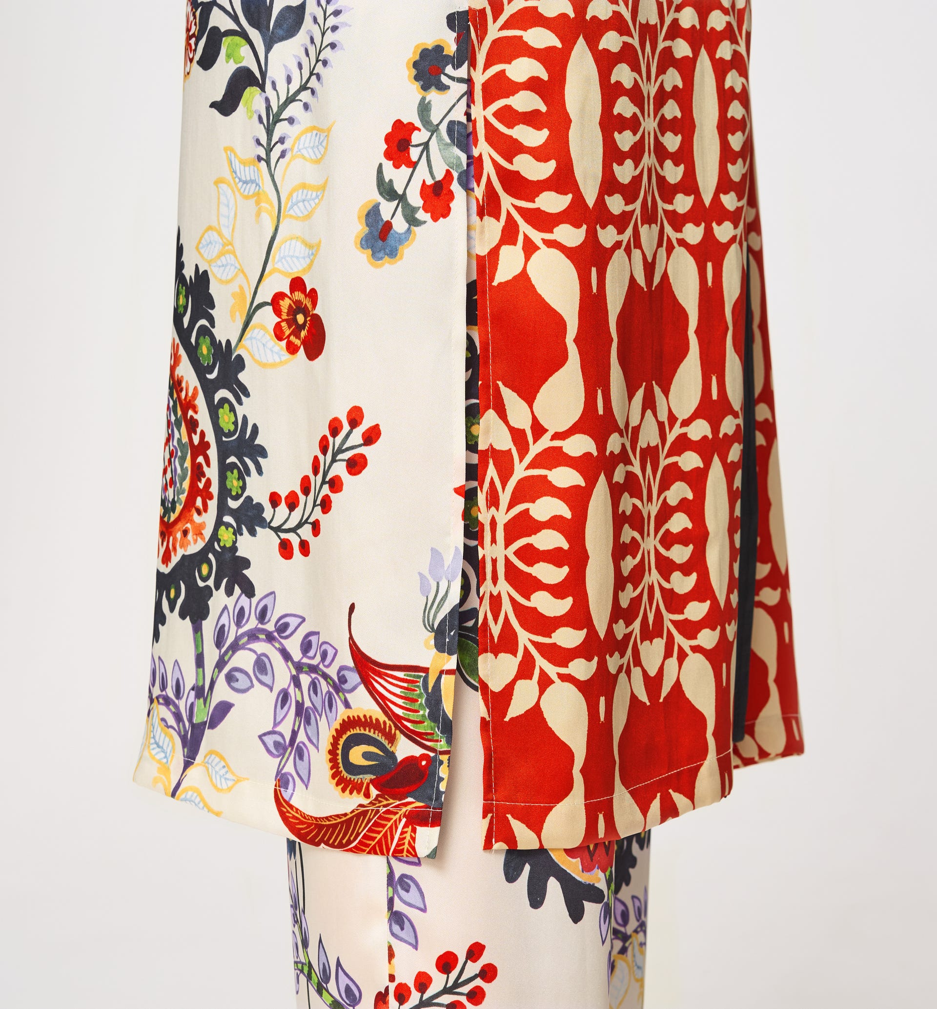Longkimono mit Printmotiv