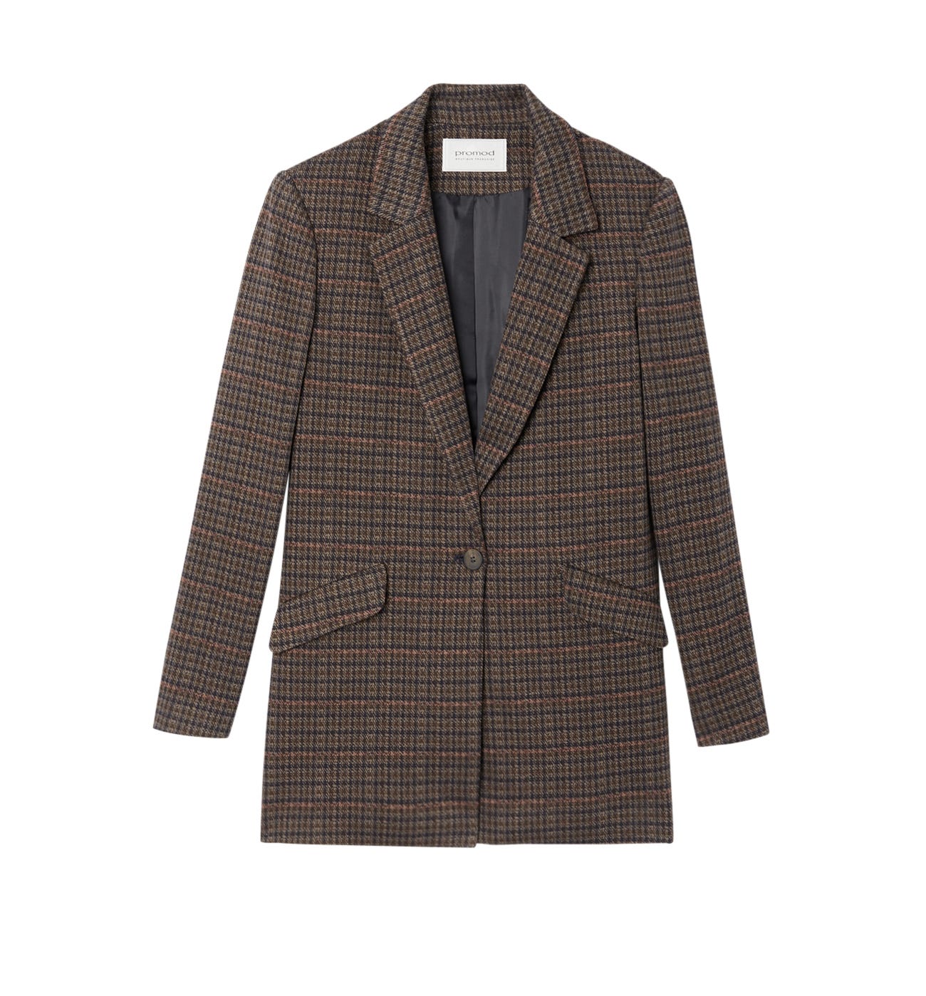 Checked jacket - Chestnut brown checks