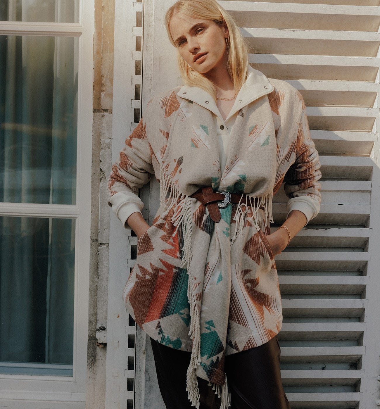 Jacquard design jacket