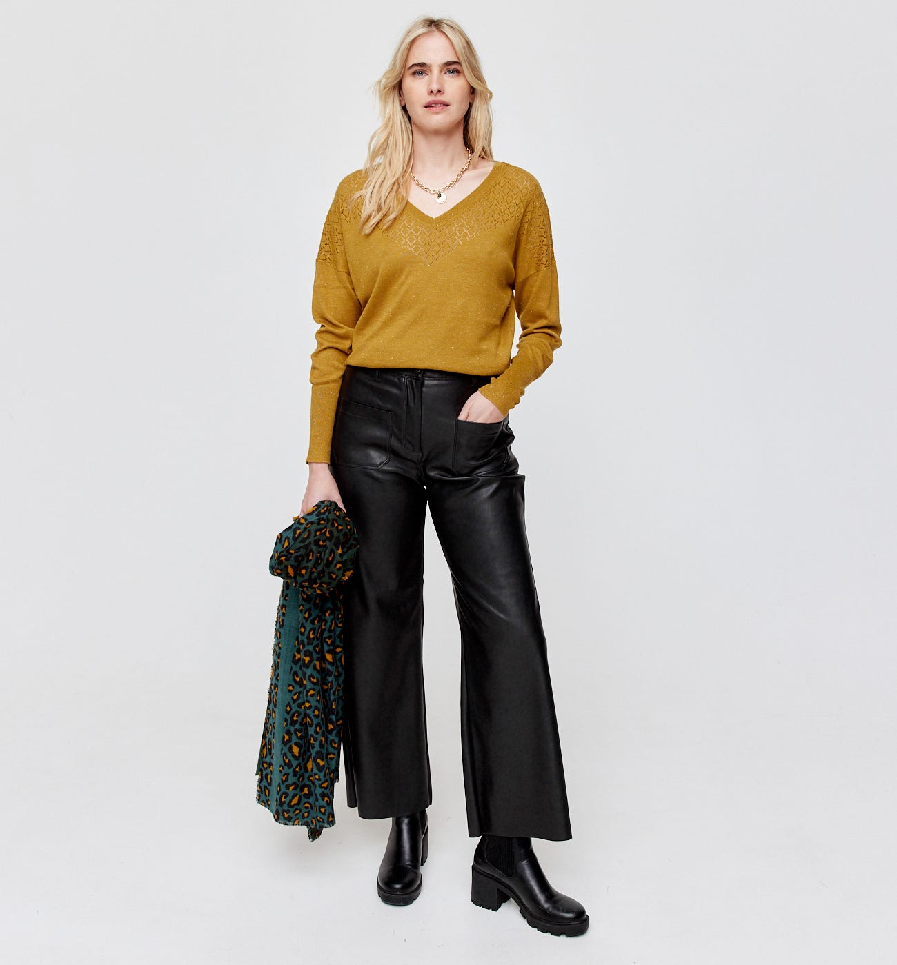 Pull fin irisé Femme