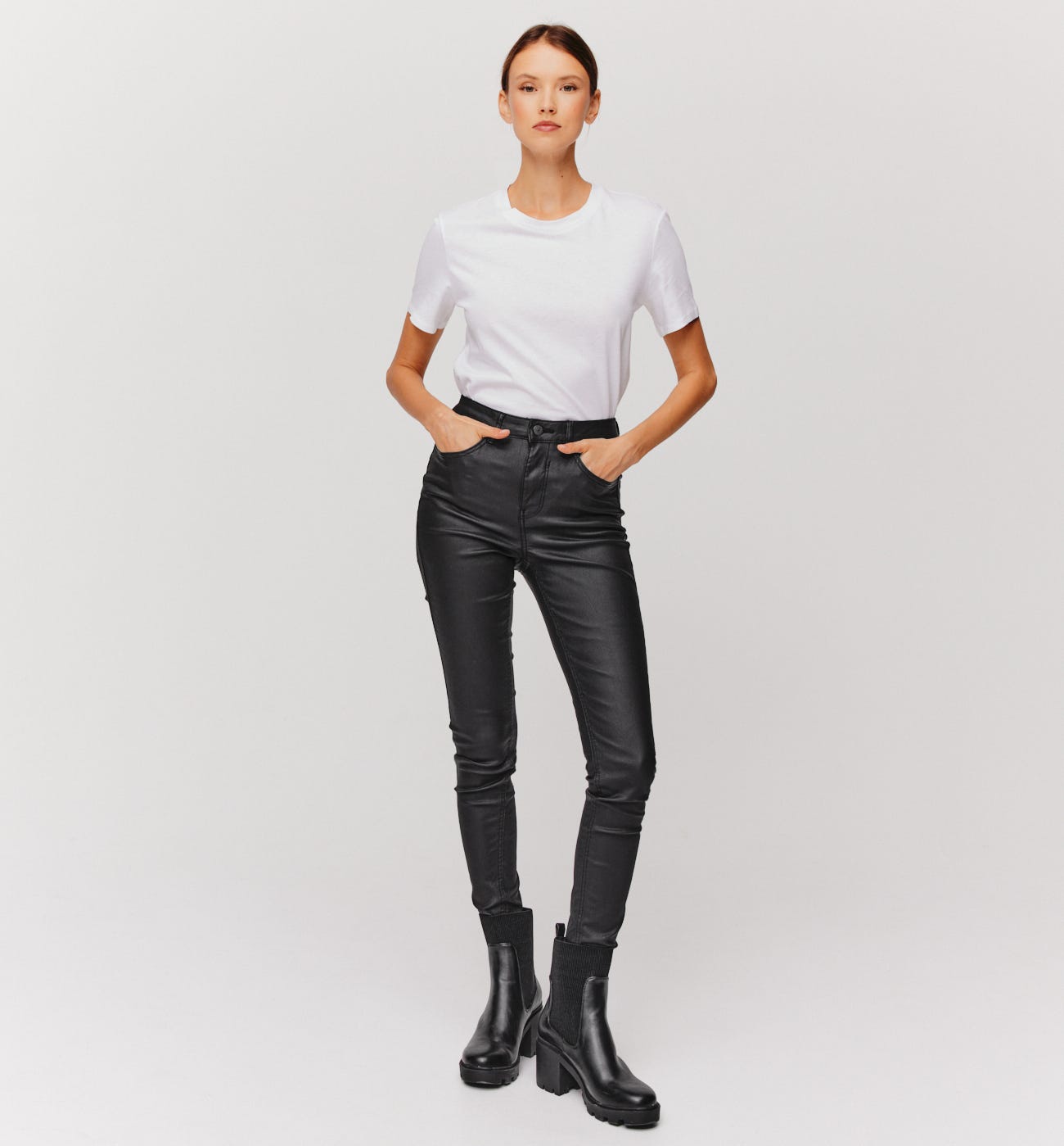 Jeans skinny spalmati GASPARD