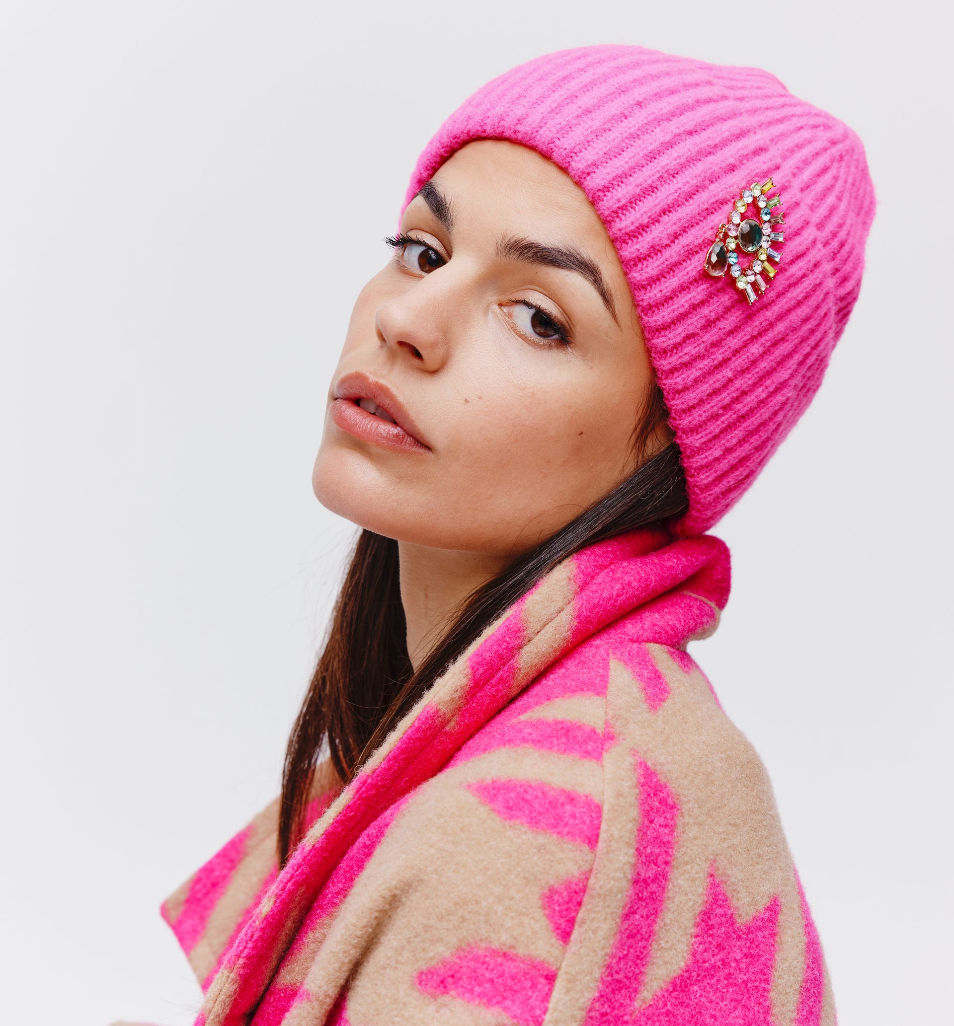 Gorro fluo de punto