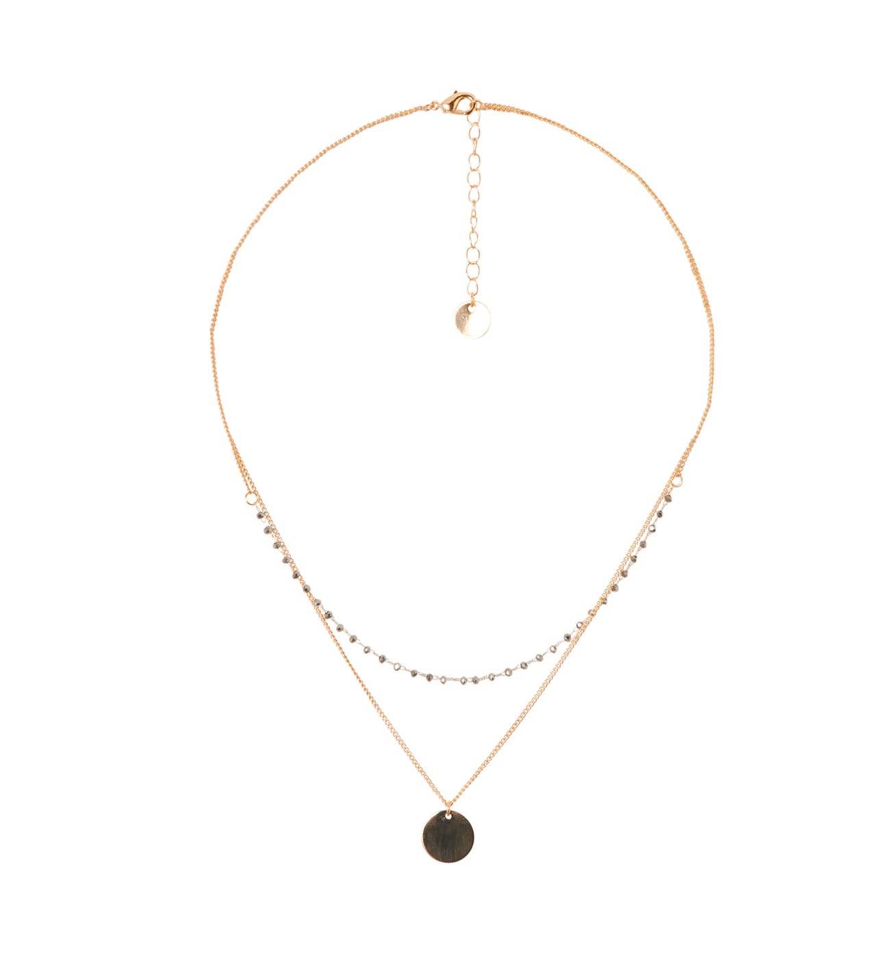 Doublestrand necklace Gold