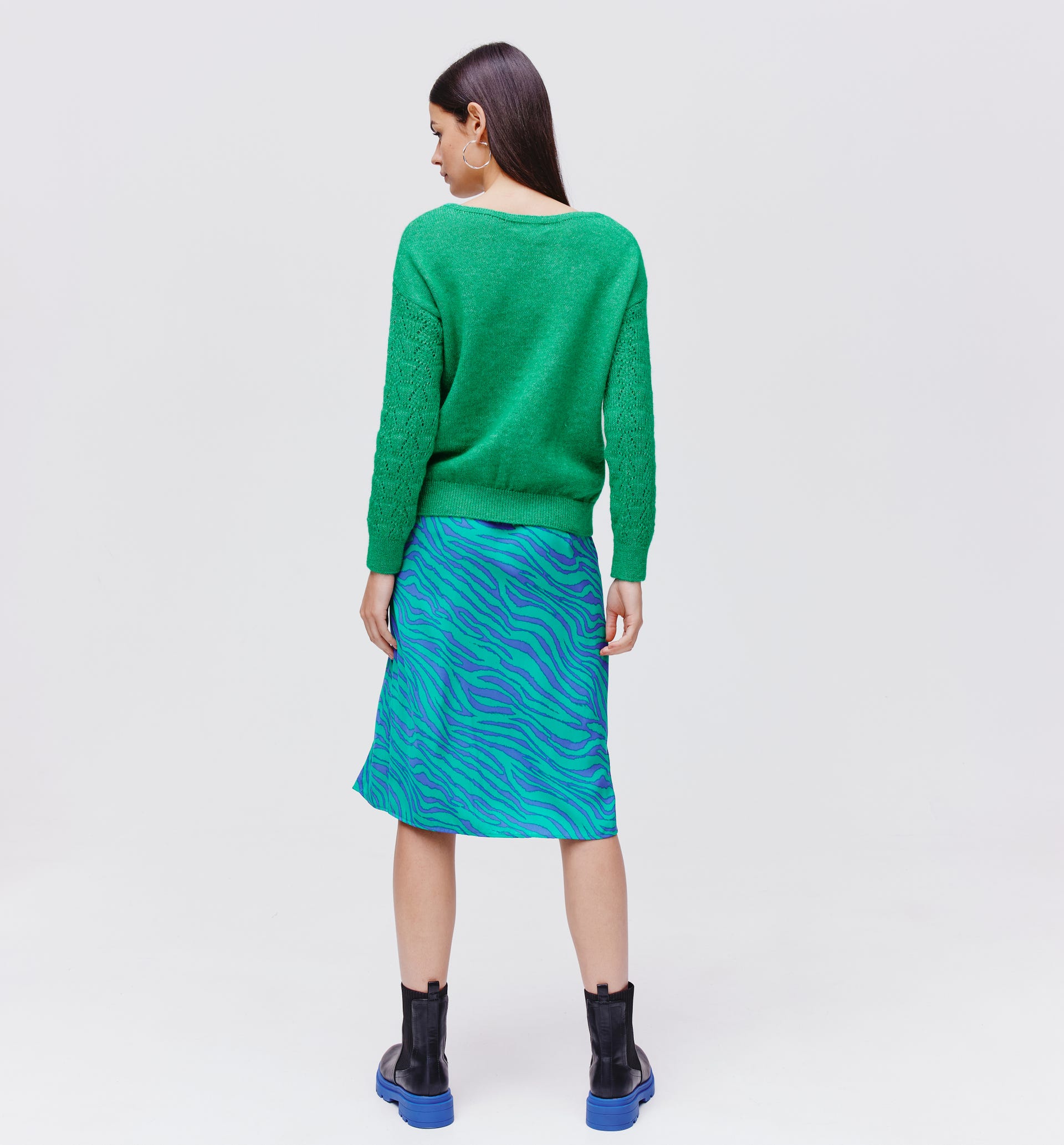 Pull col V Femme