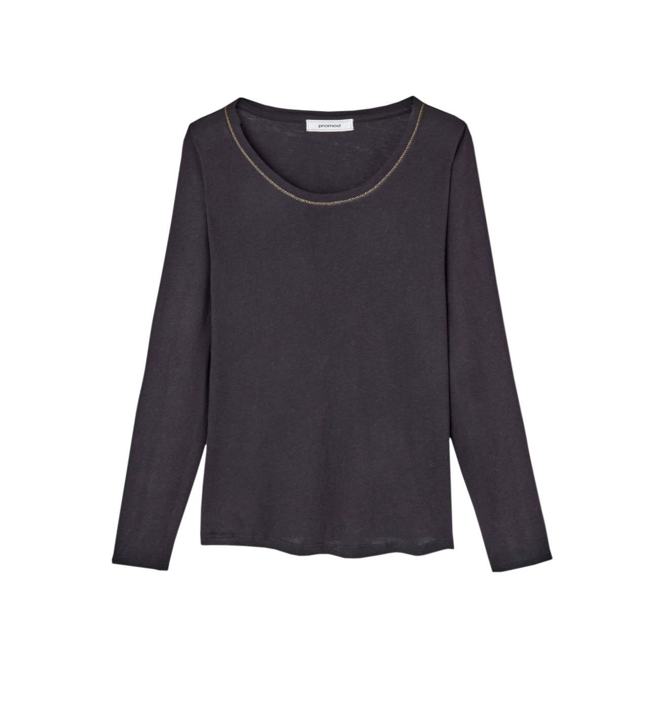 Top collo tondo
