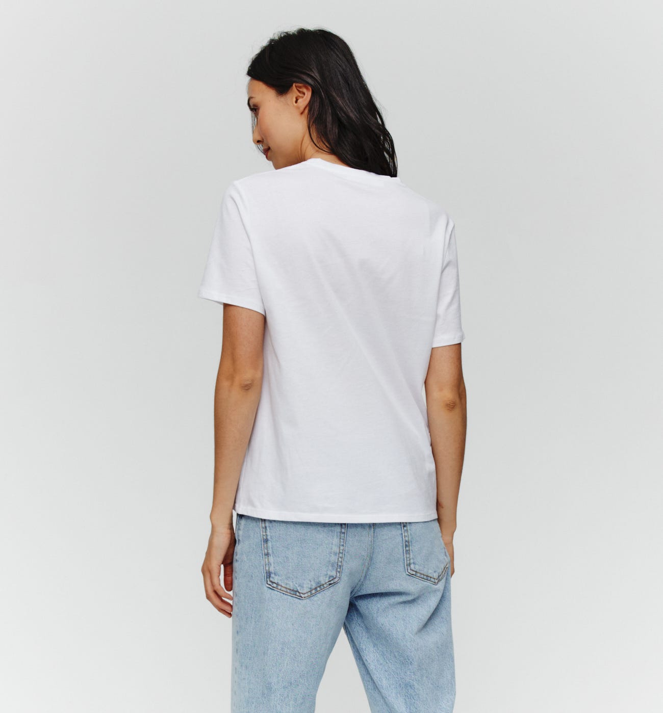 T-shirt uni manches courtes