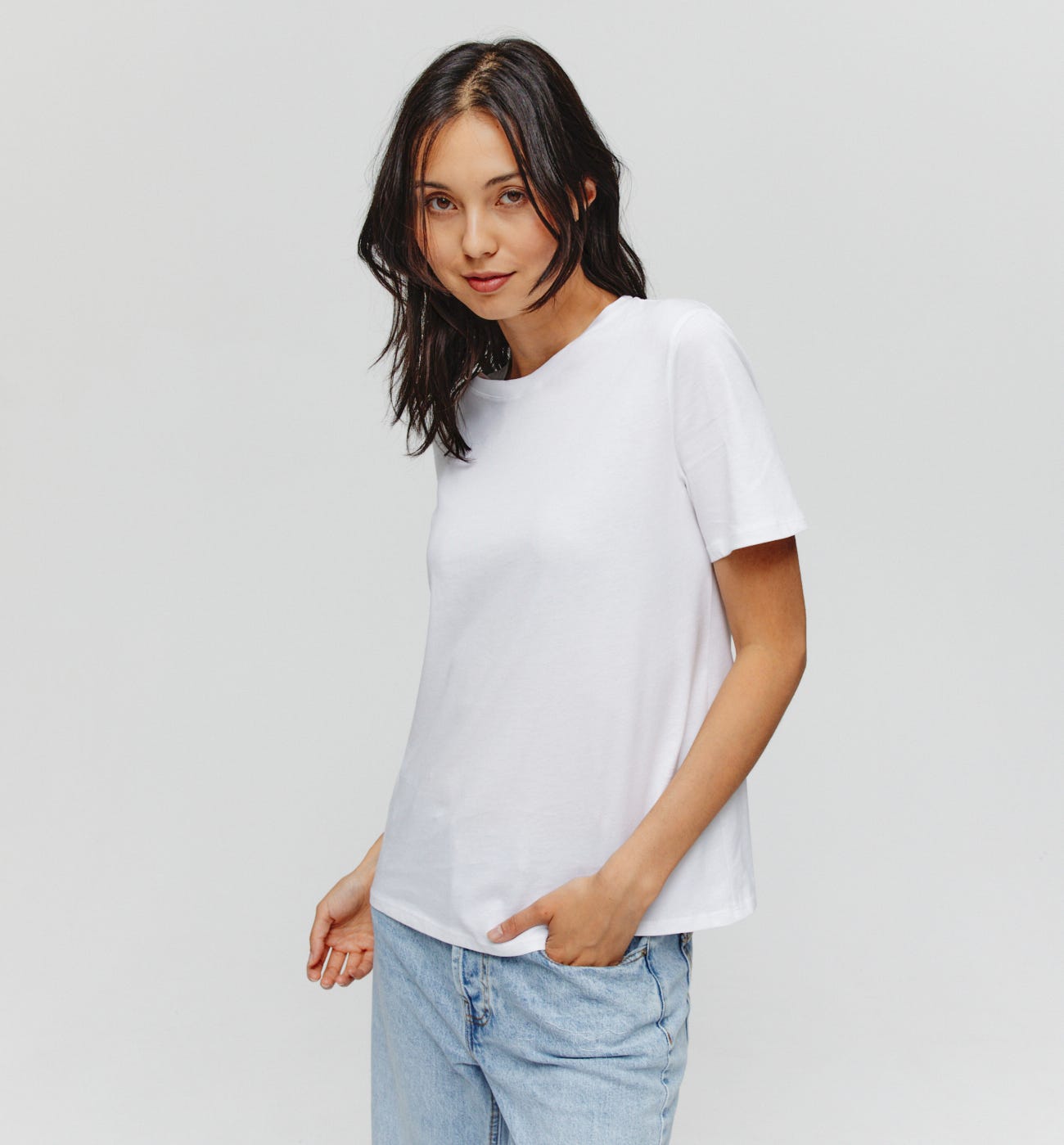 T-shirt uni manches courtes