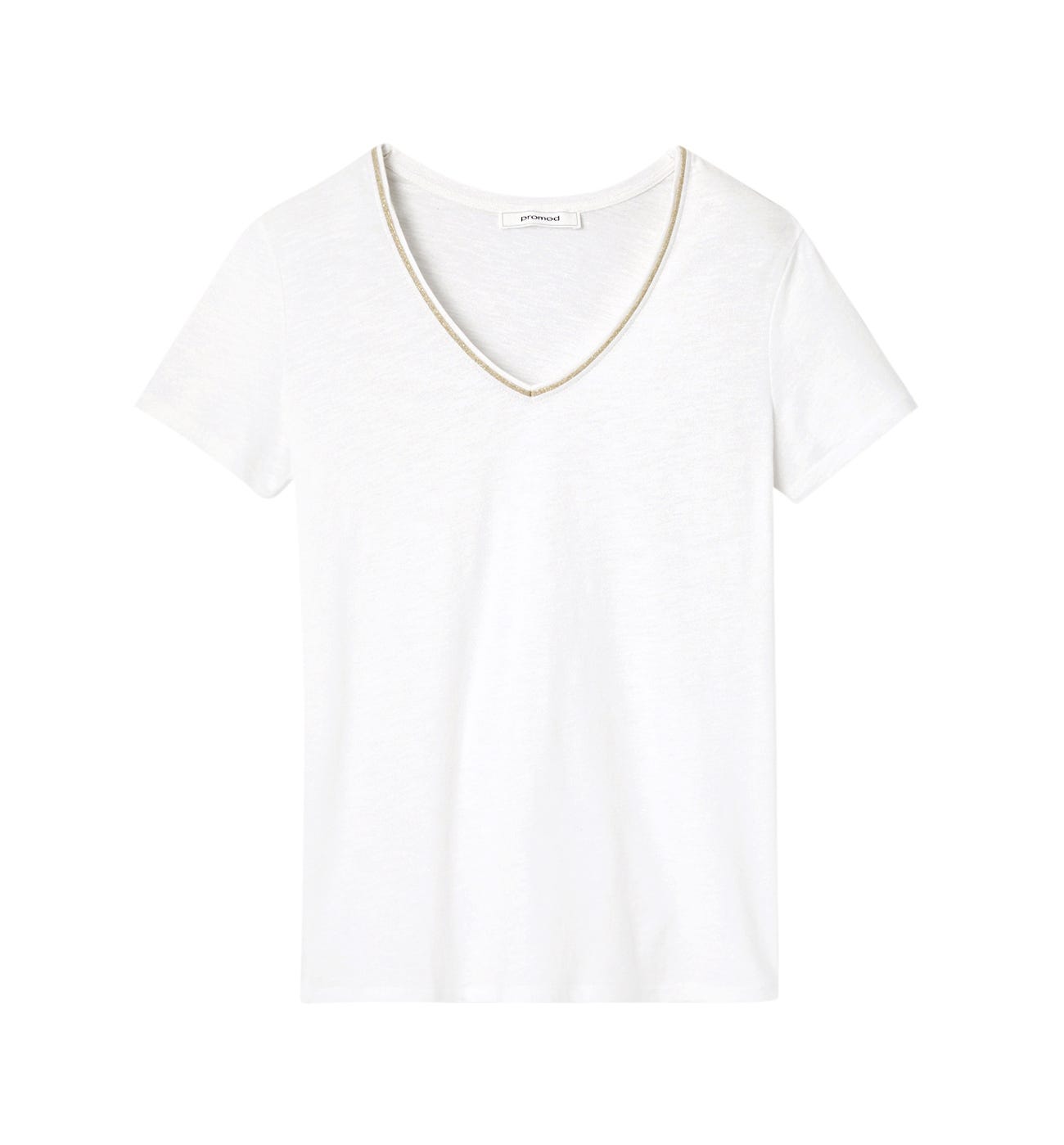 T-shirt col V Femme