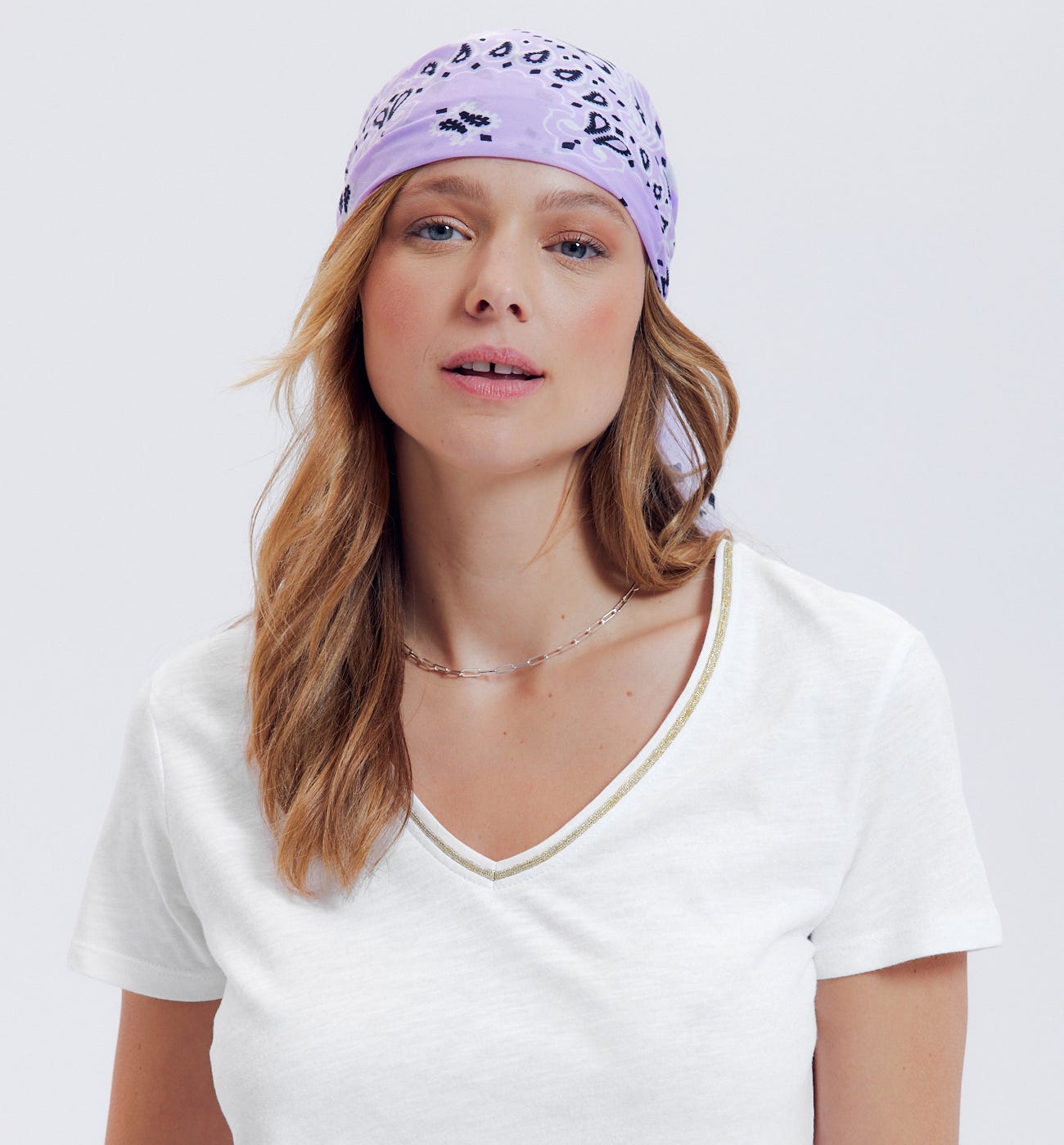 T-shirt col V Femme