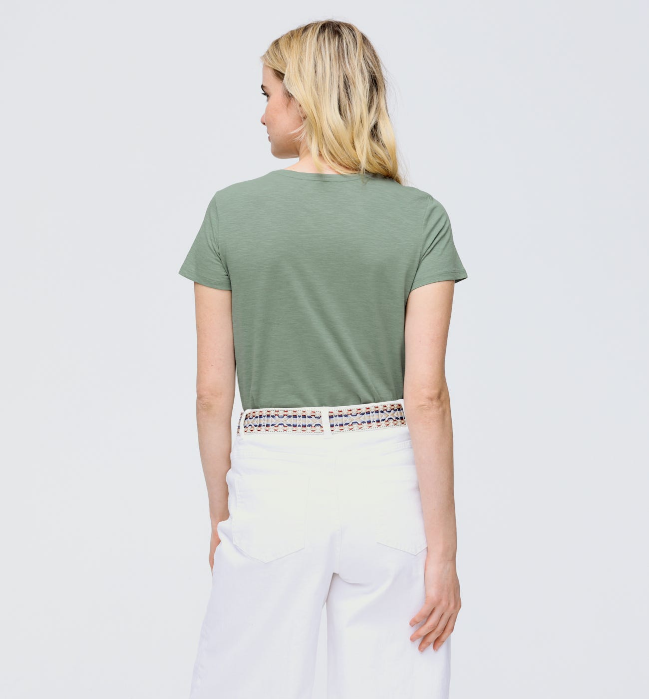T-shirt col V Femme