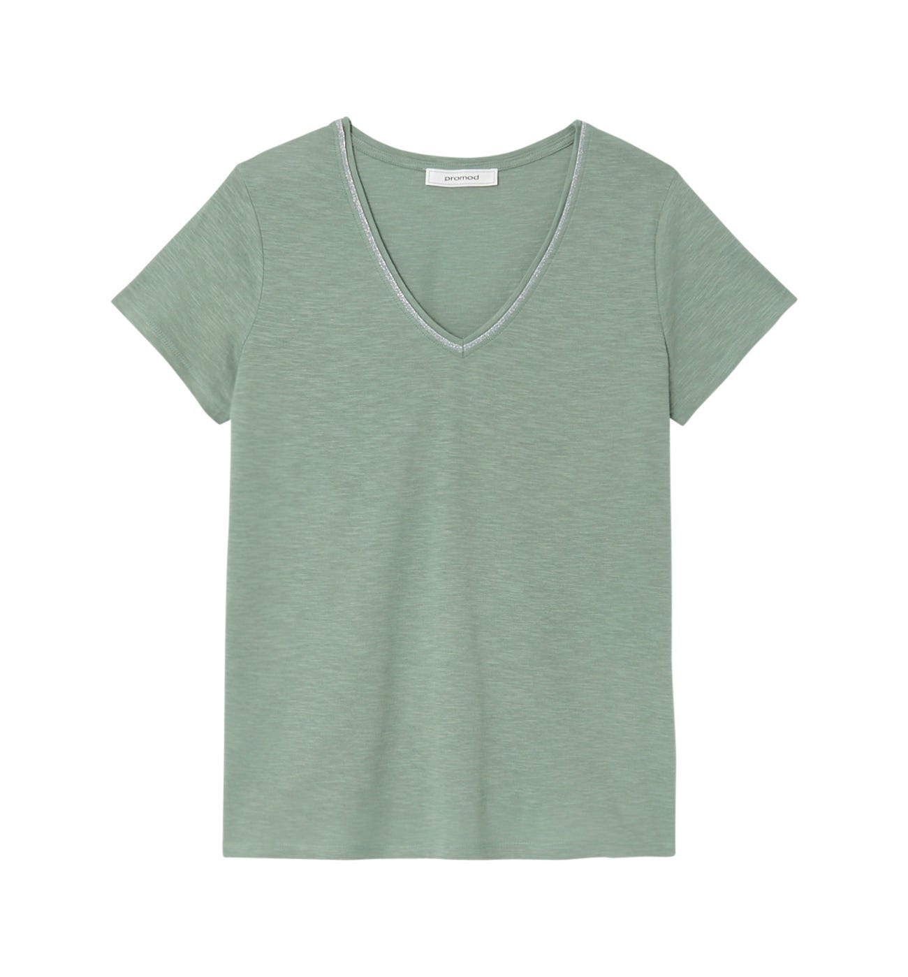 T-shirt col V Femme