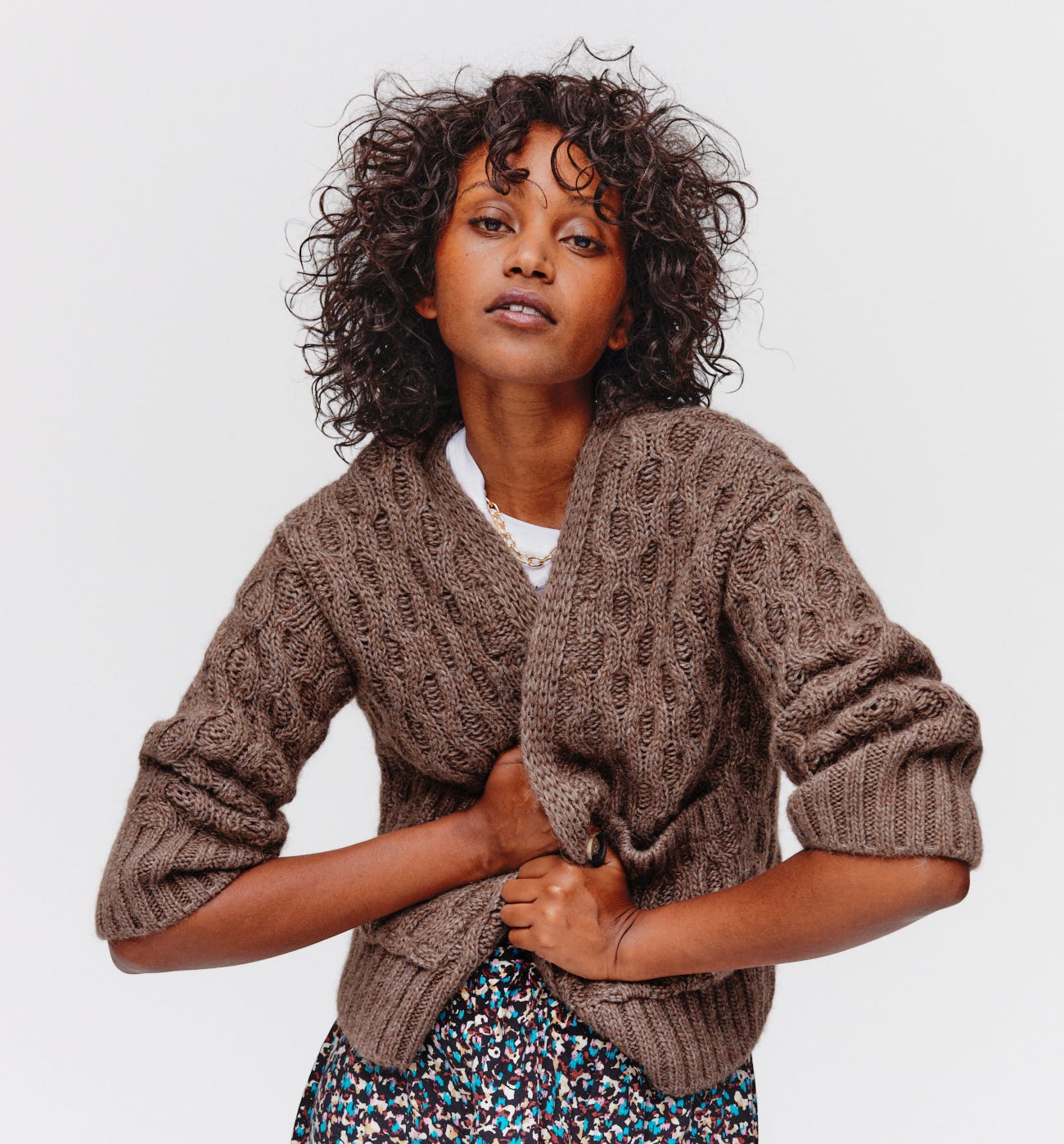 Cardigan torsadé Femme