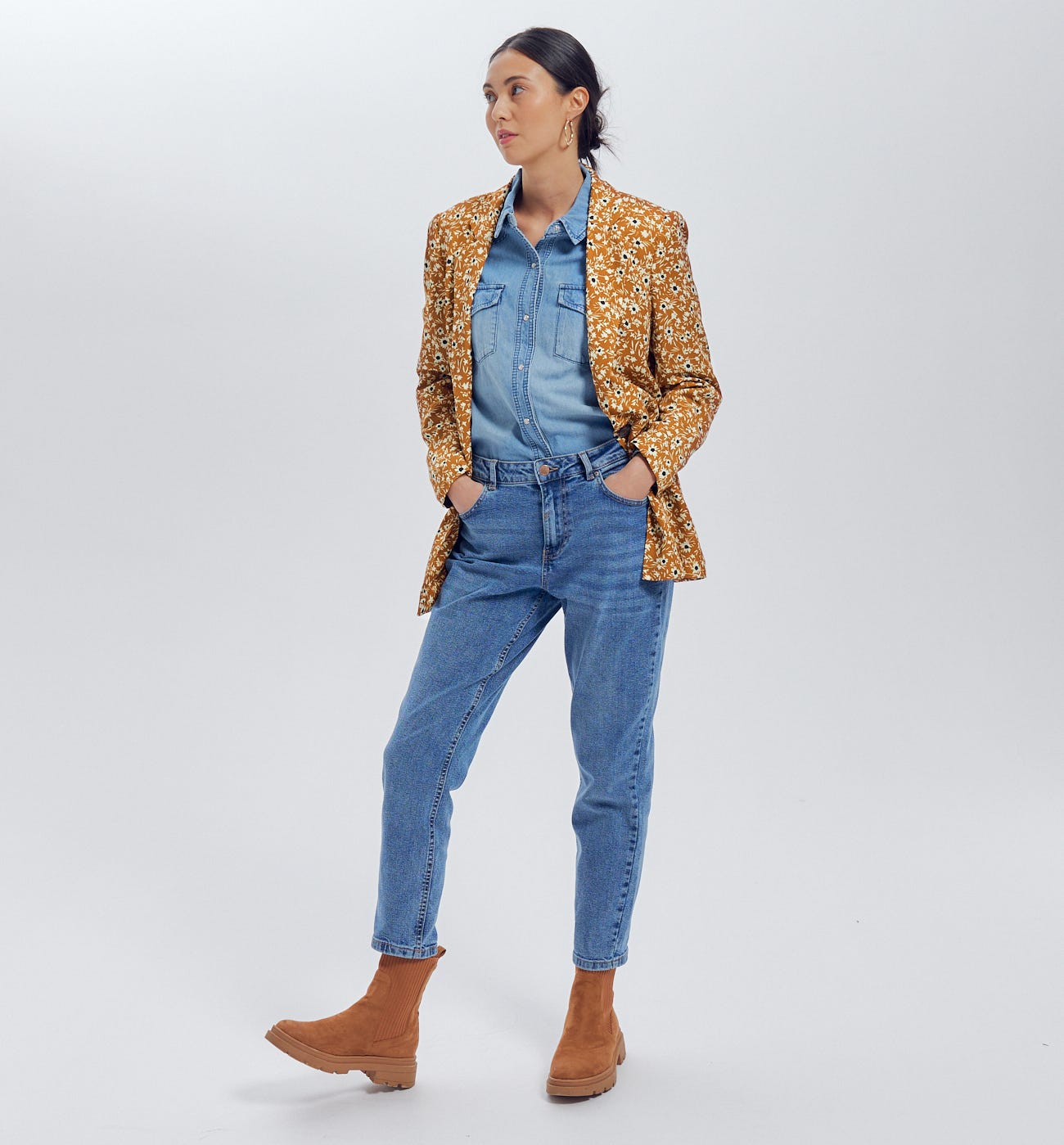 Blazer stampa fantasia