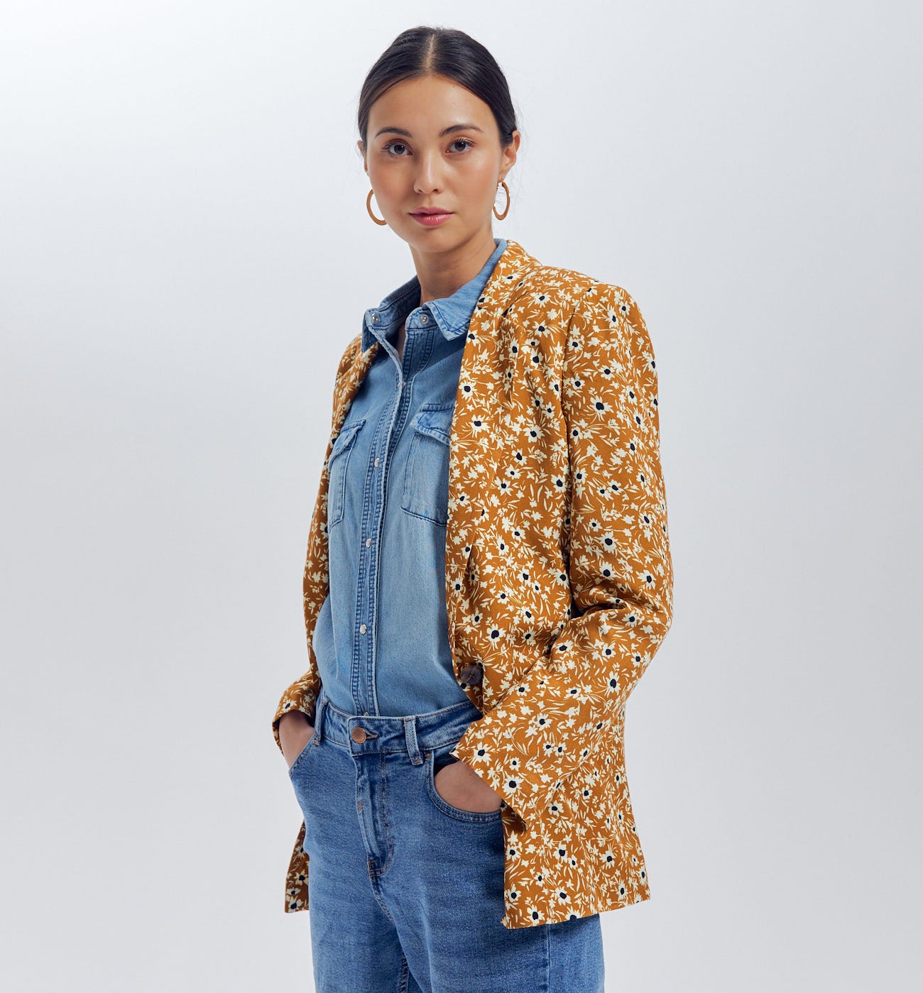 Blazer stampa fantasia