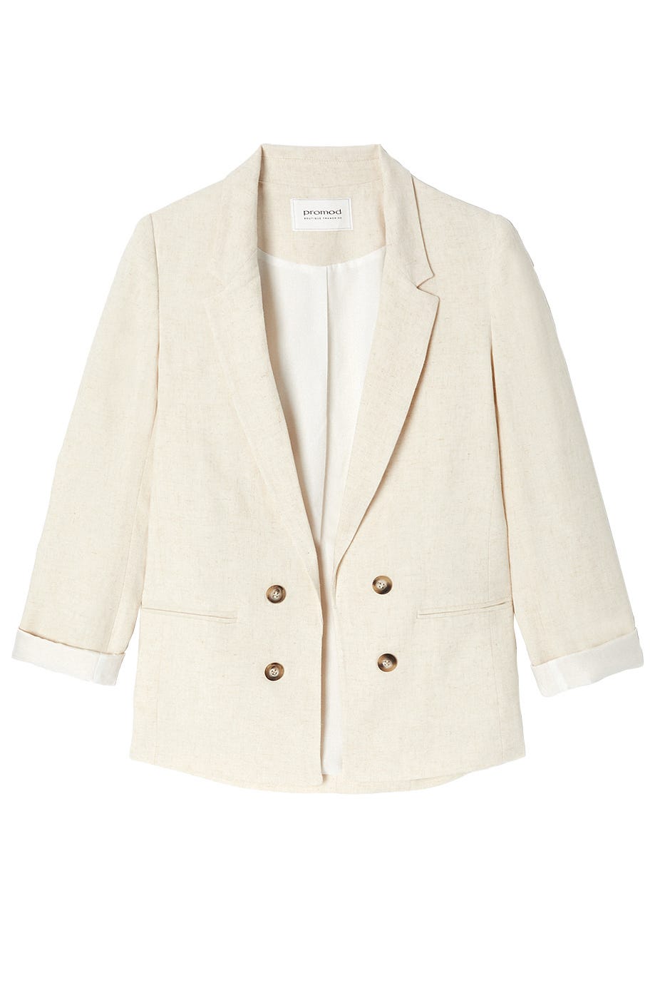 Blazer mit Leinenanteil