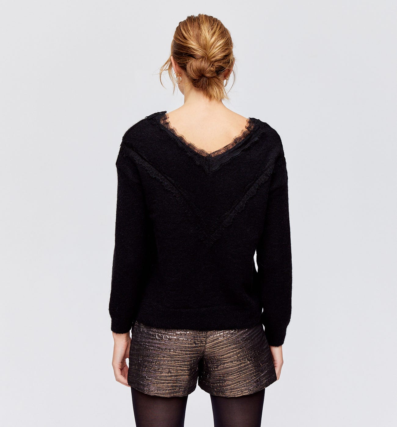 Maglia dettaglio di pizzo