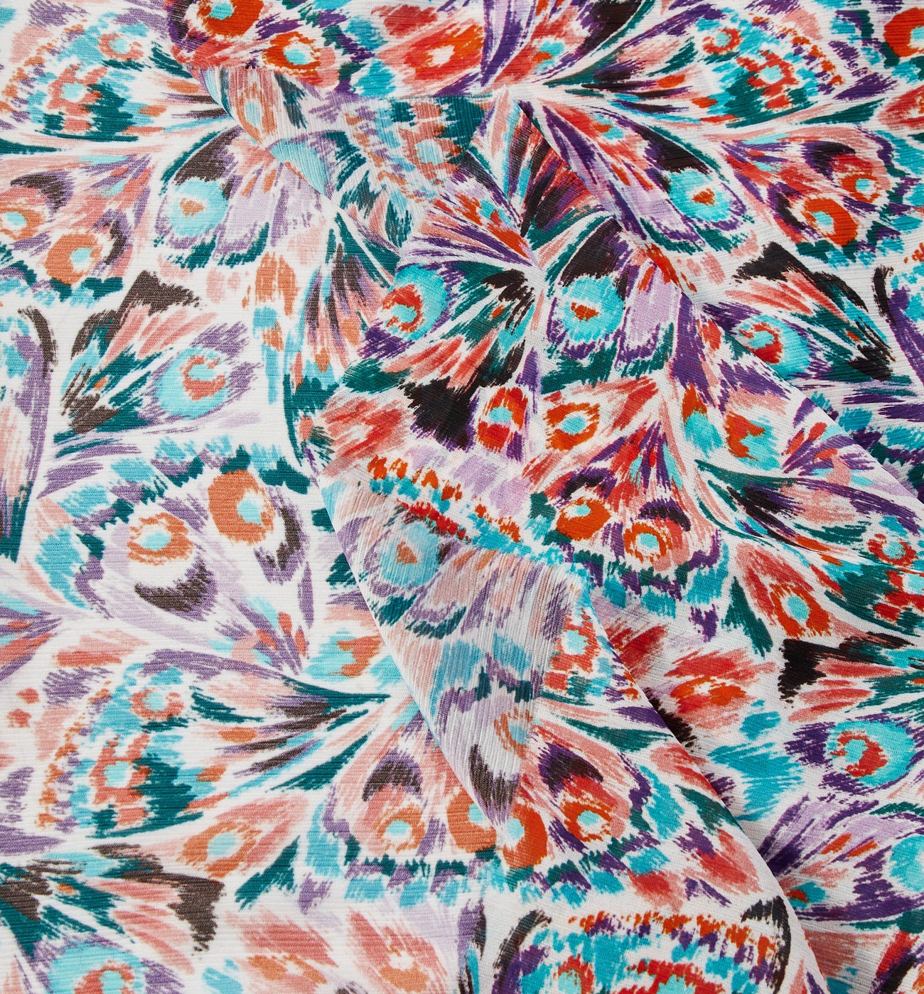 Voile de polyester crinkle