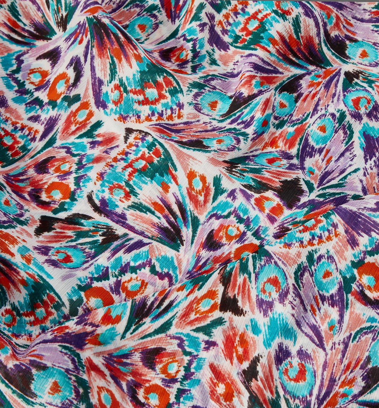 Voile de polyester crinkle