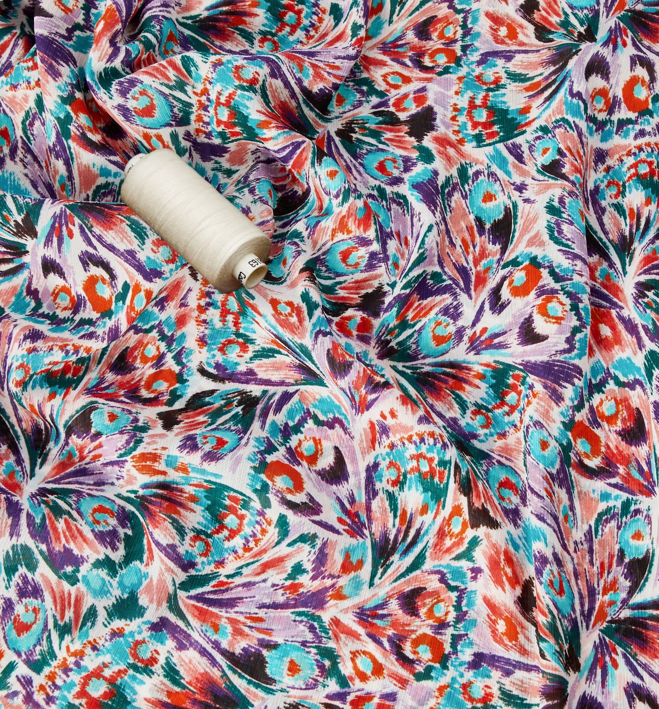 Voile de polyester crinkle