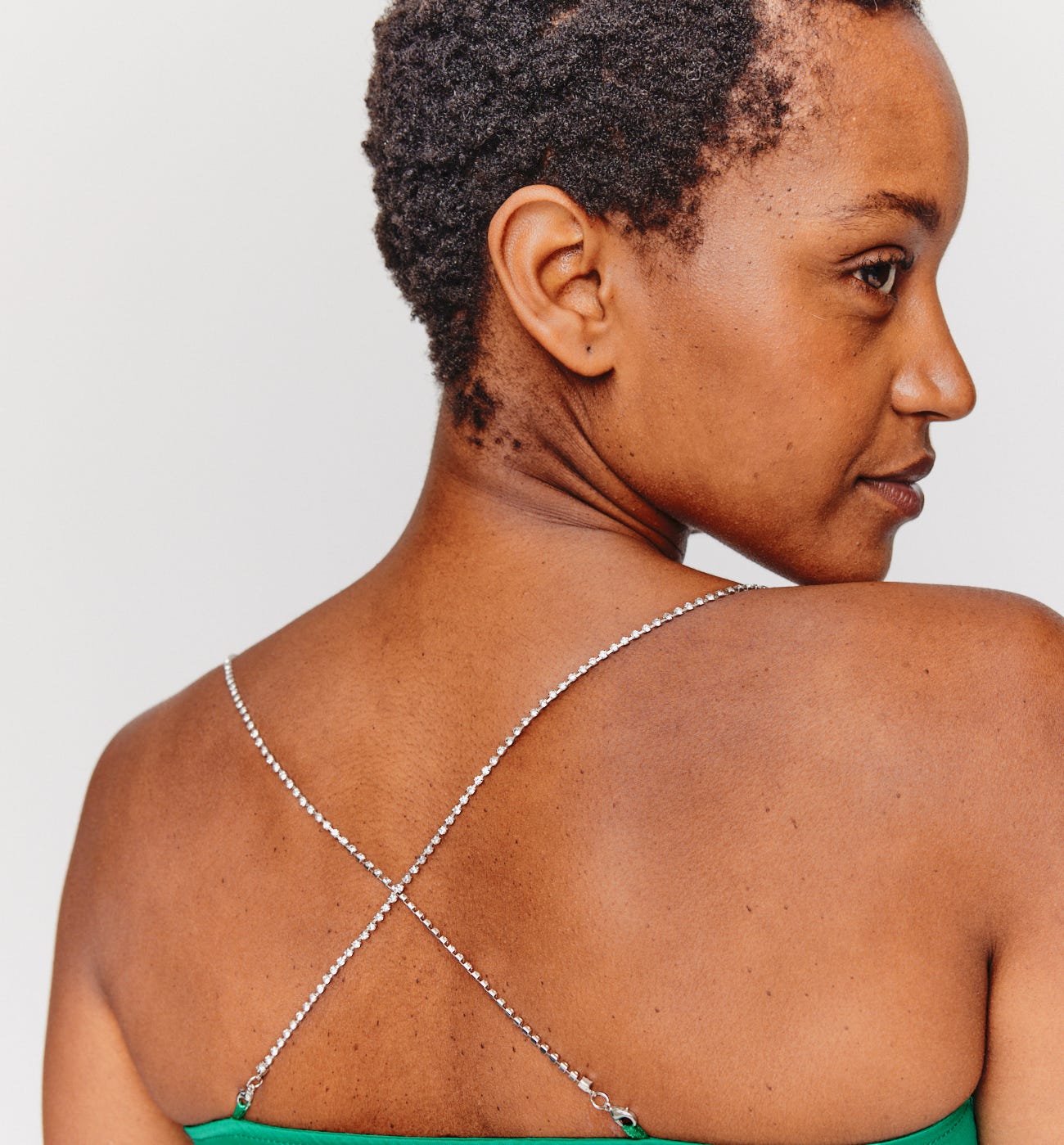 Silky strappy top
