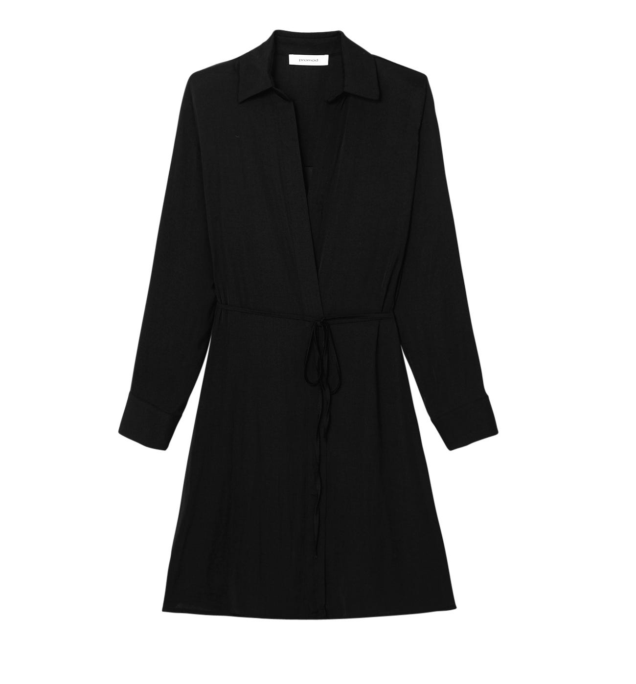 Robe cache-coeur satinée Femme