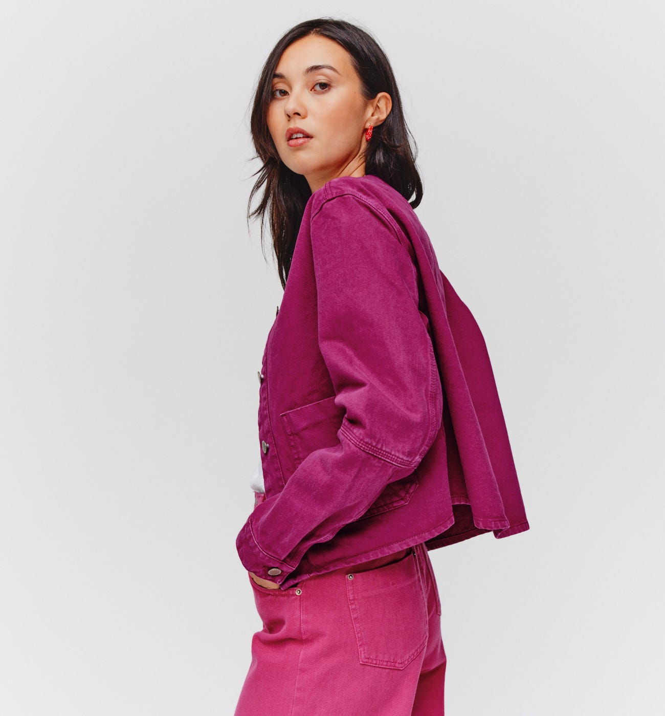 Plain canvas jacket