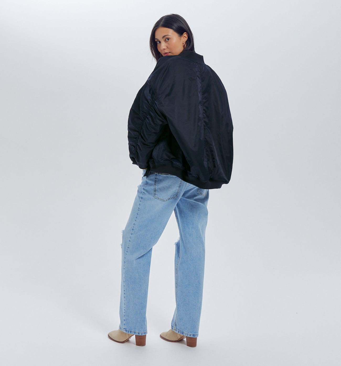 Oversize-Jacke mit Ikat-Motiv