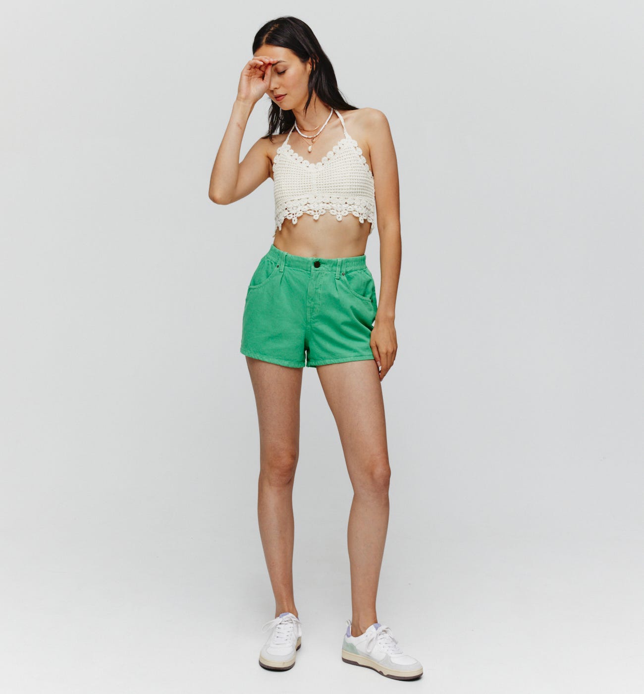 Denim shorts