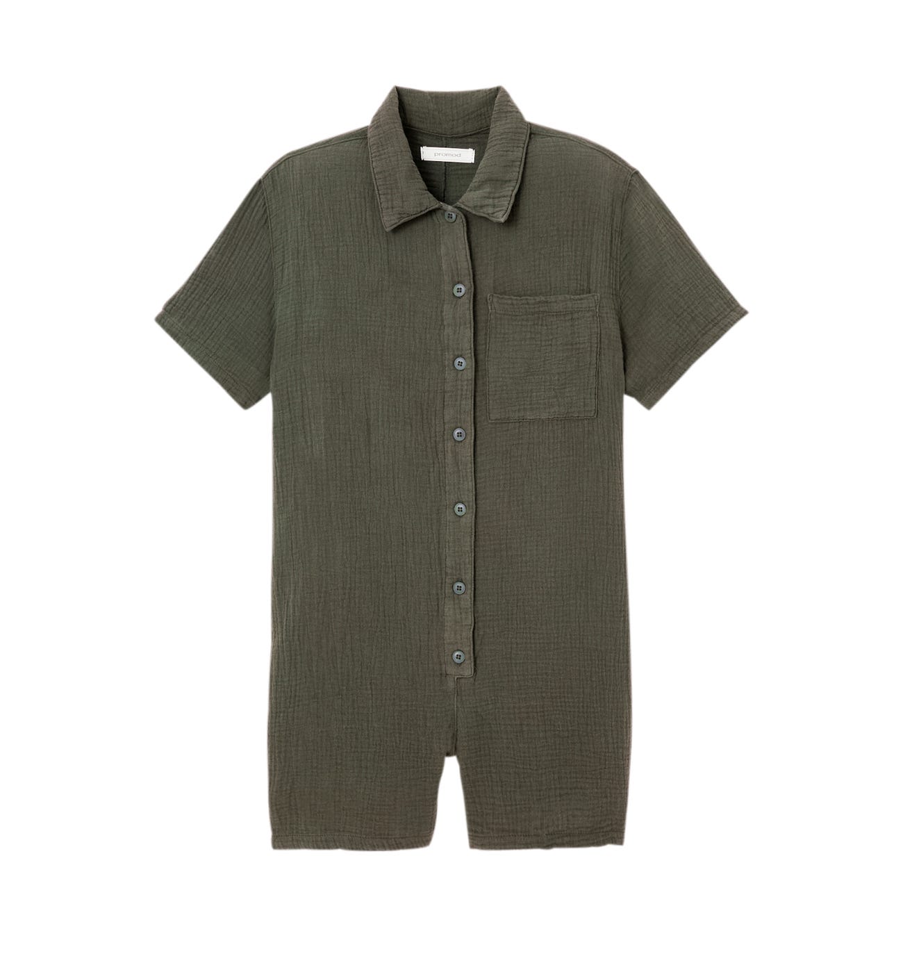 Coton gauze shorts jumpsuit