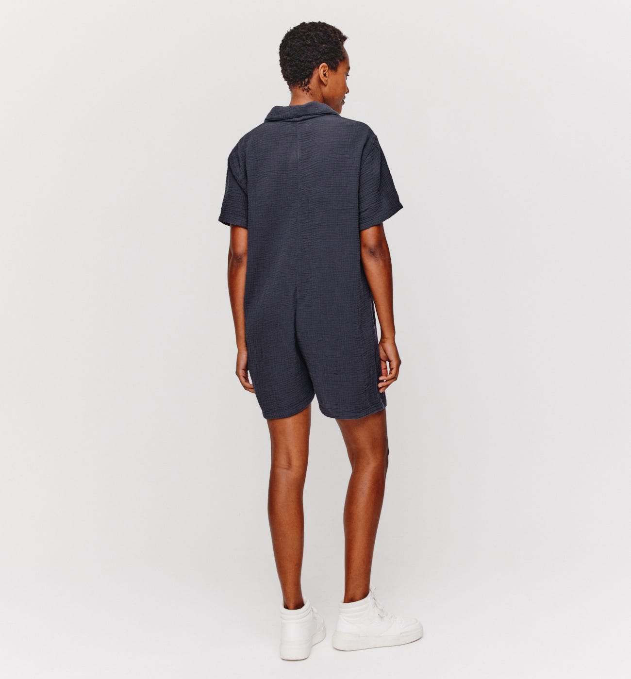 Combishort en gaze de coton