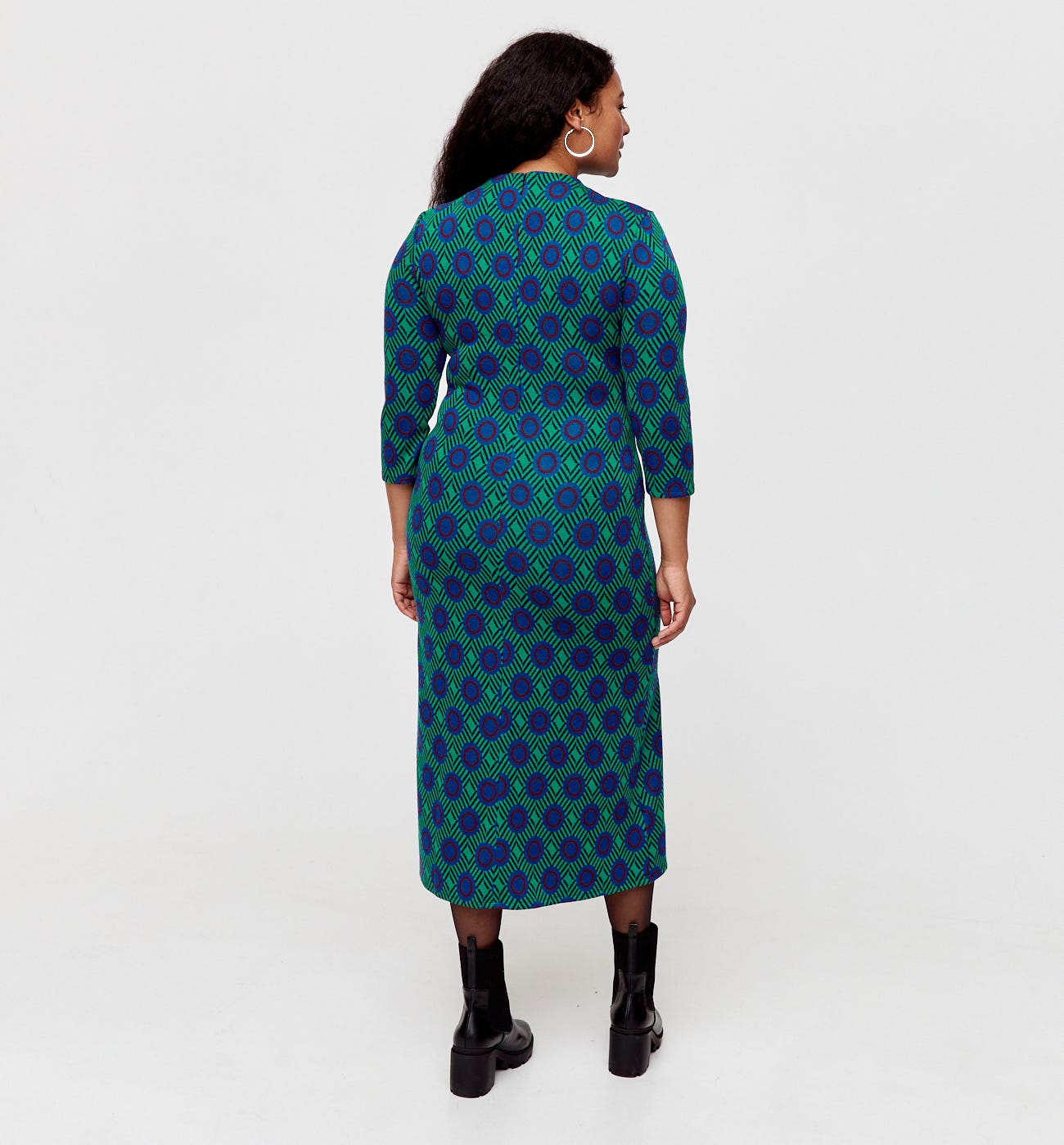 Vestido punto jacquard