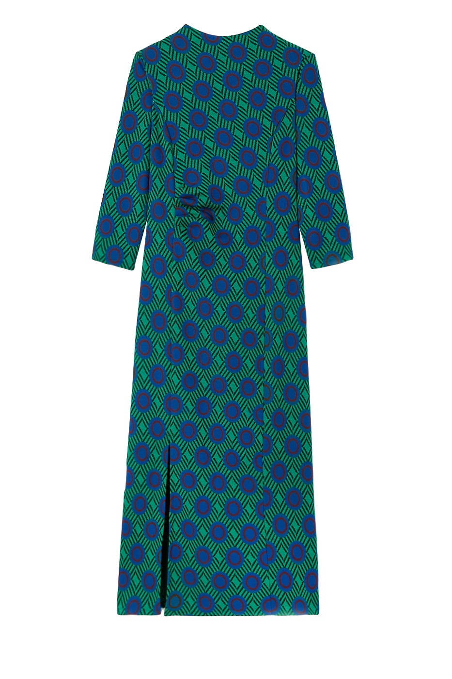 Mid-length jacquard knit dress