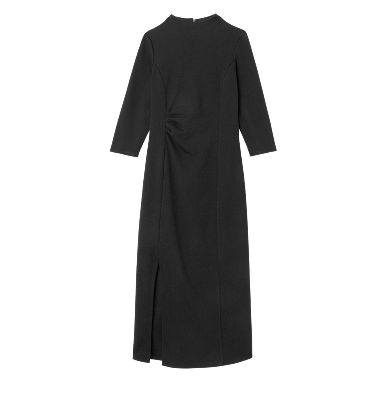 Mid-length jacquard knit dress