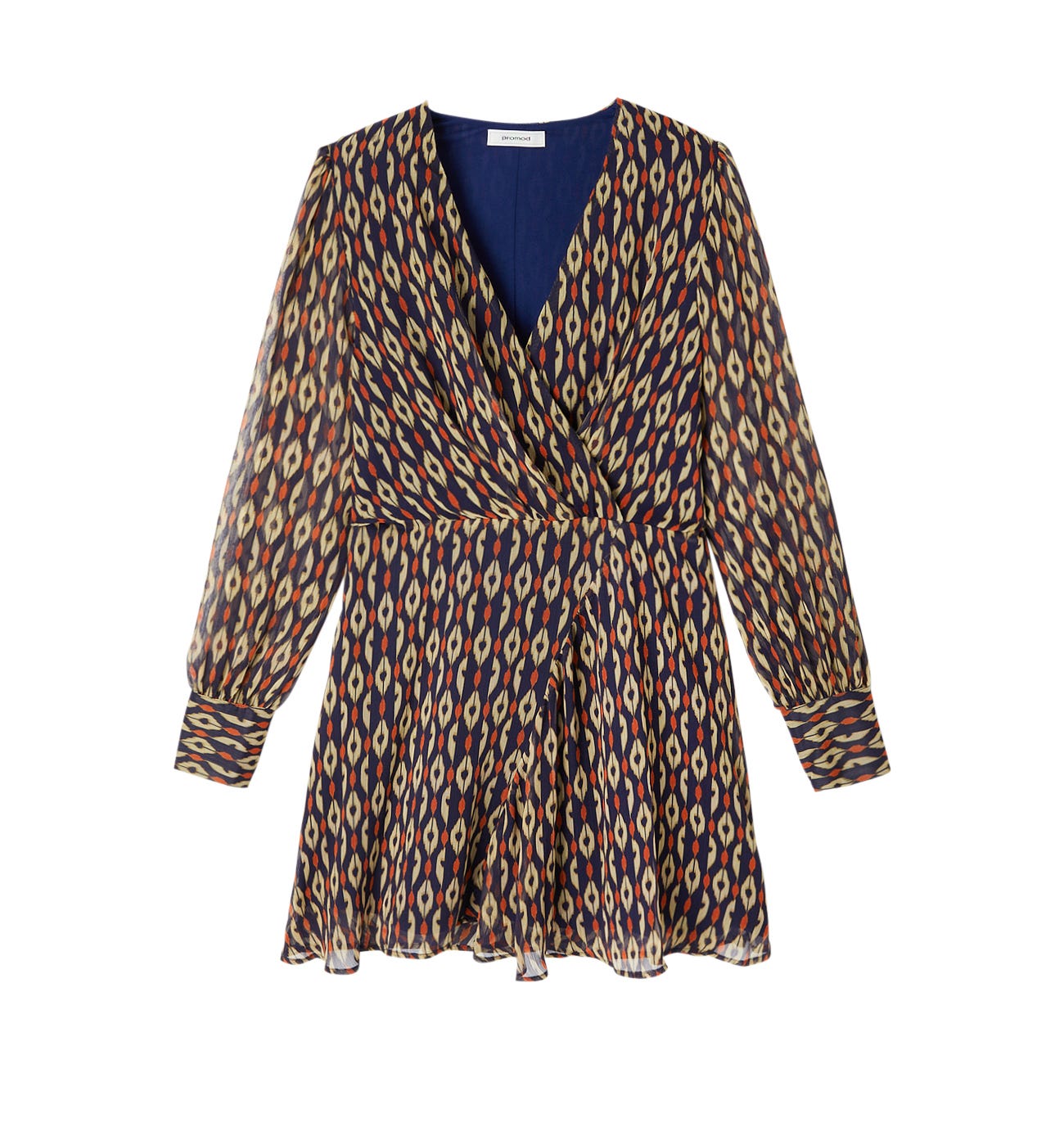 Robe courte imprimé ikat