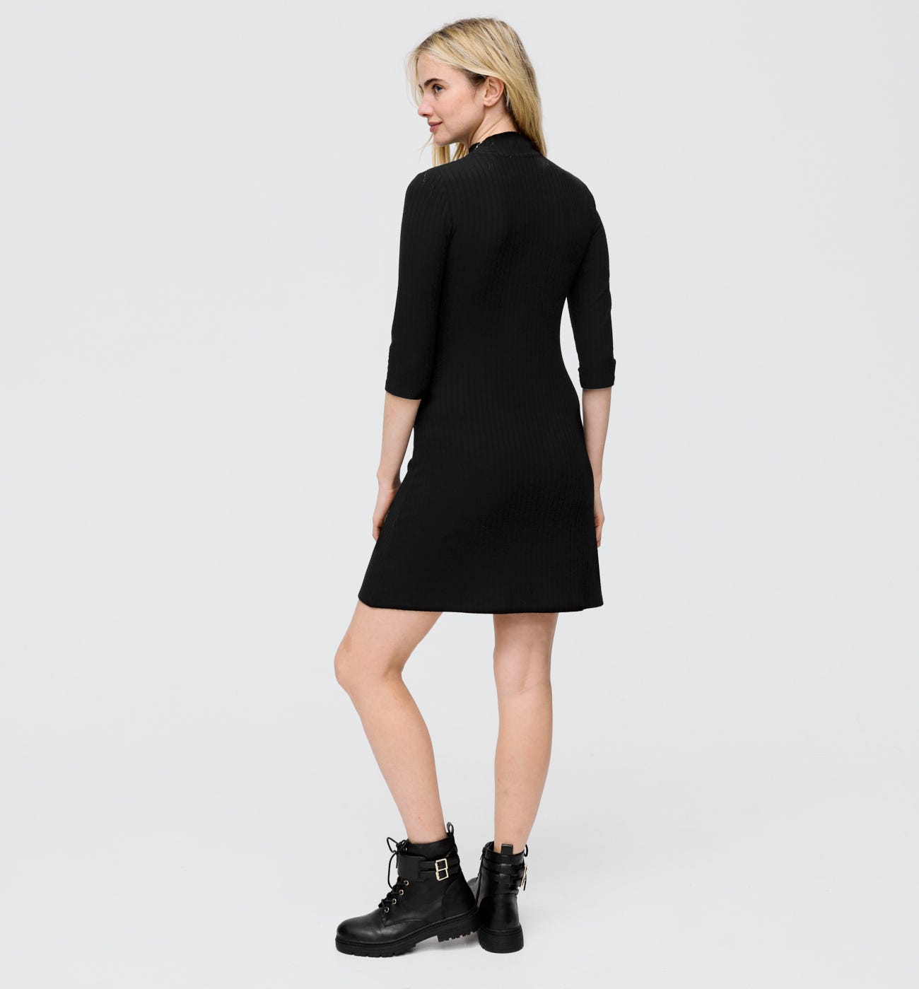 Vestido liso de punto