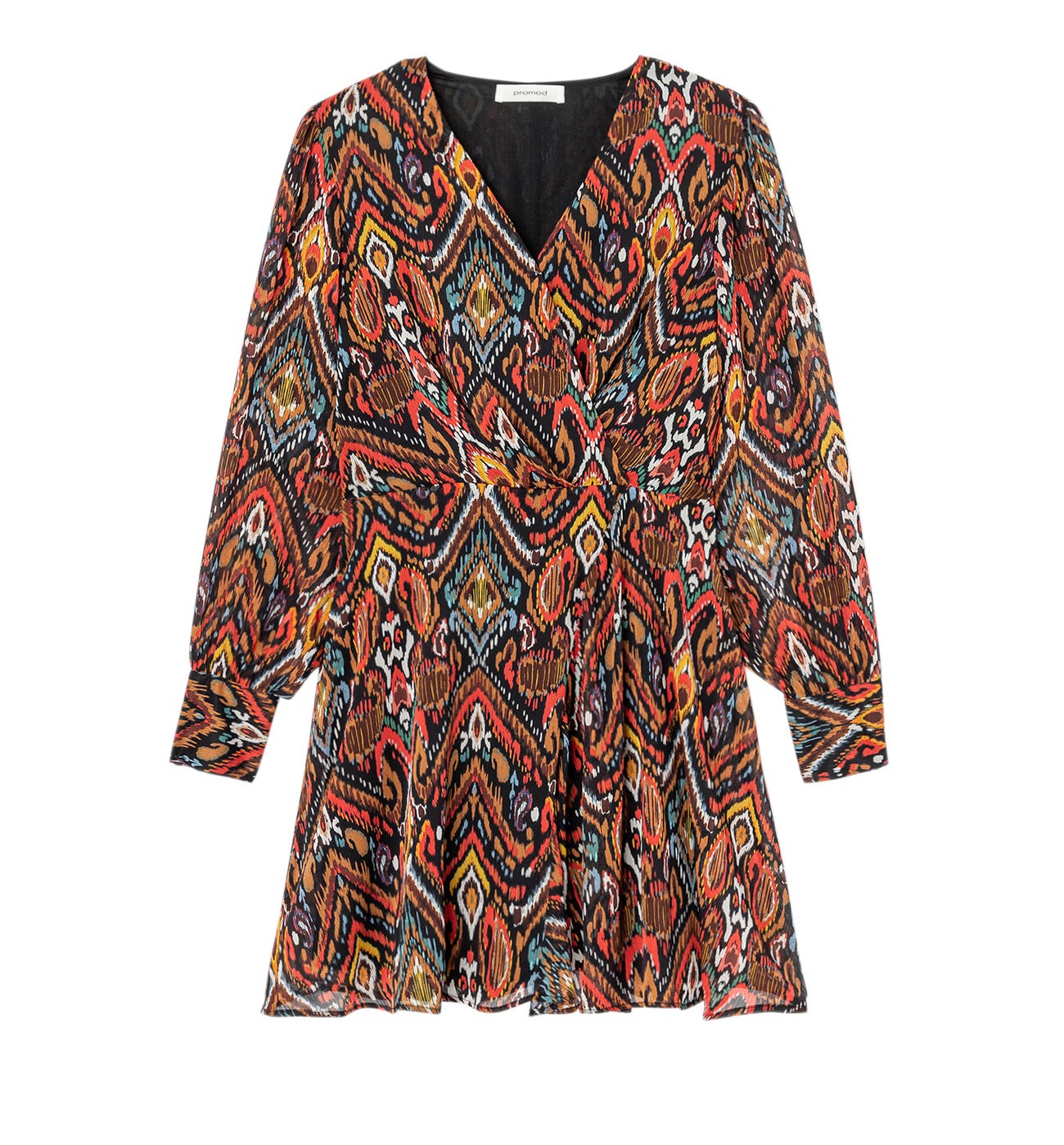 Minikleid mit Ikat-Muster