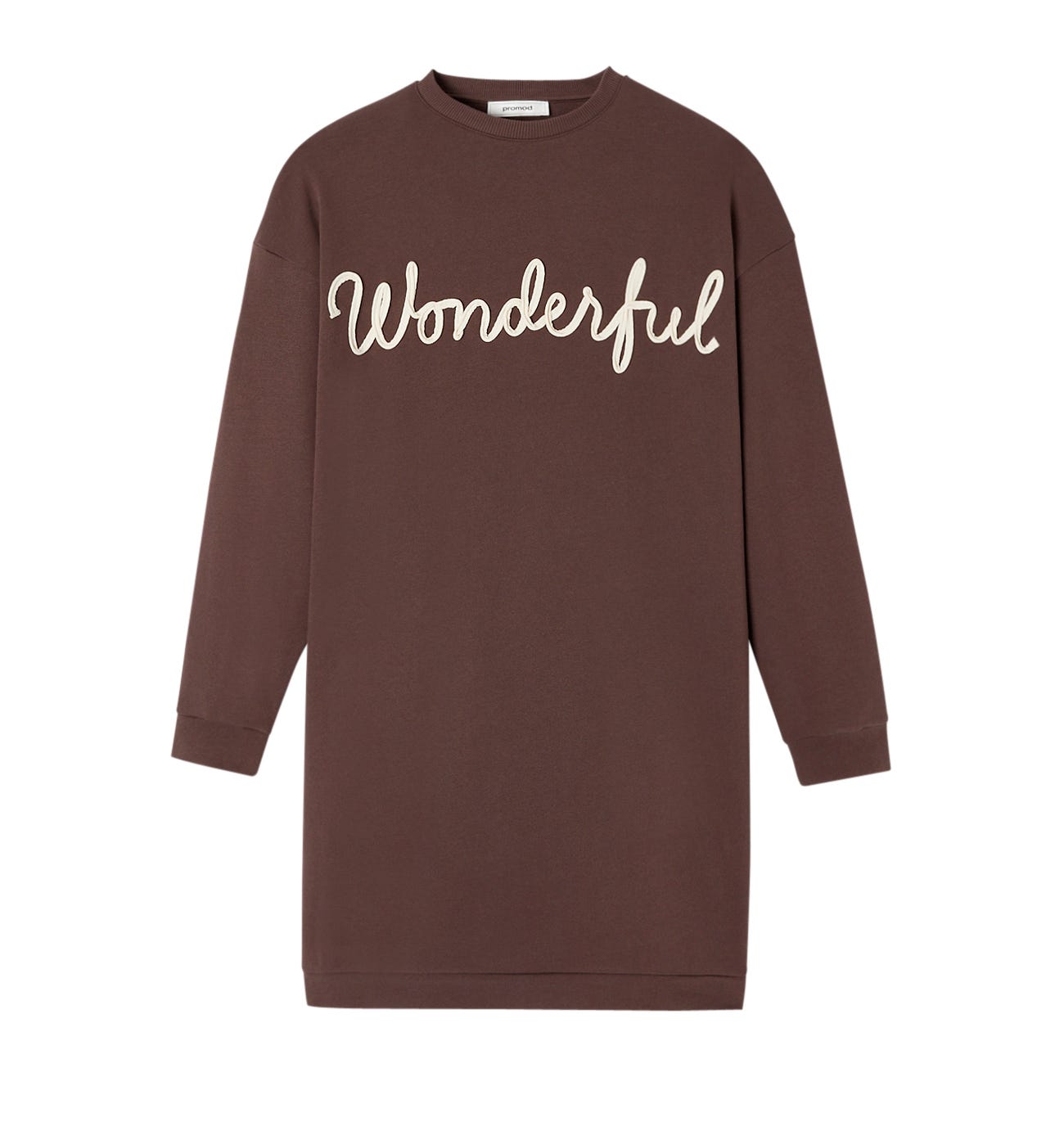 Robe sweat-shirt à message