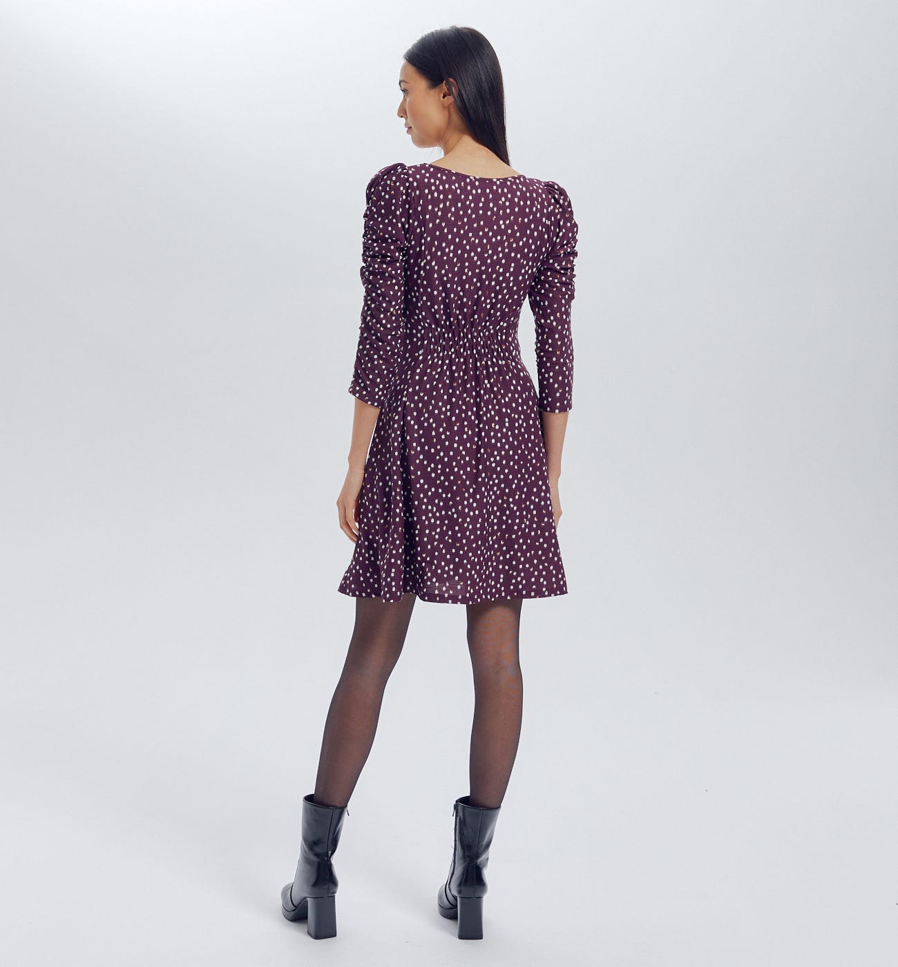 Vestido corto estampado
