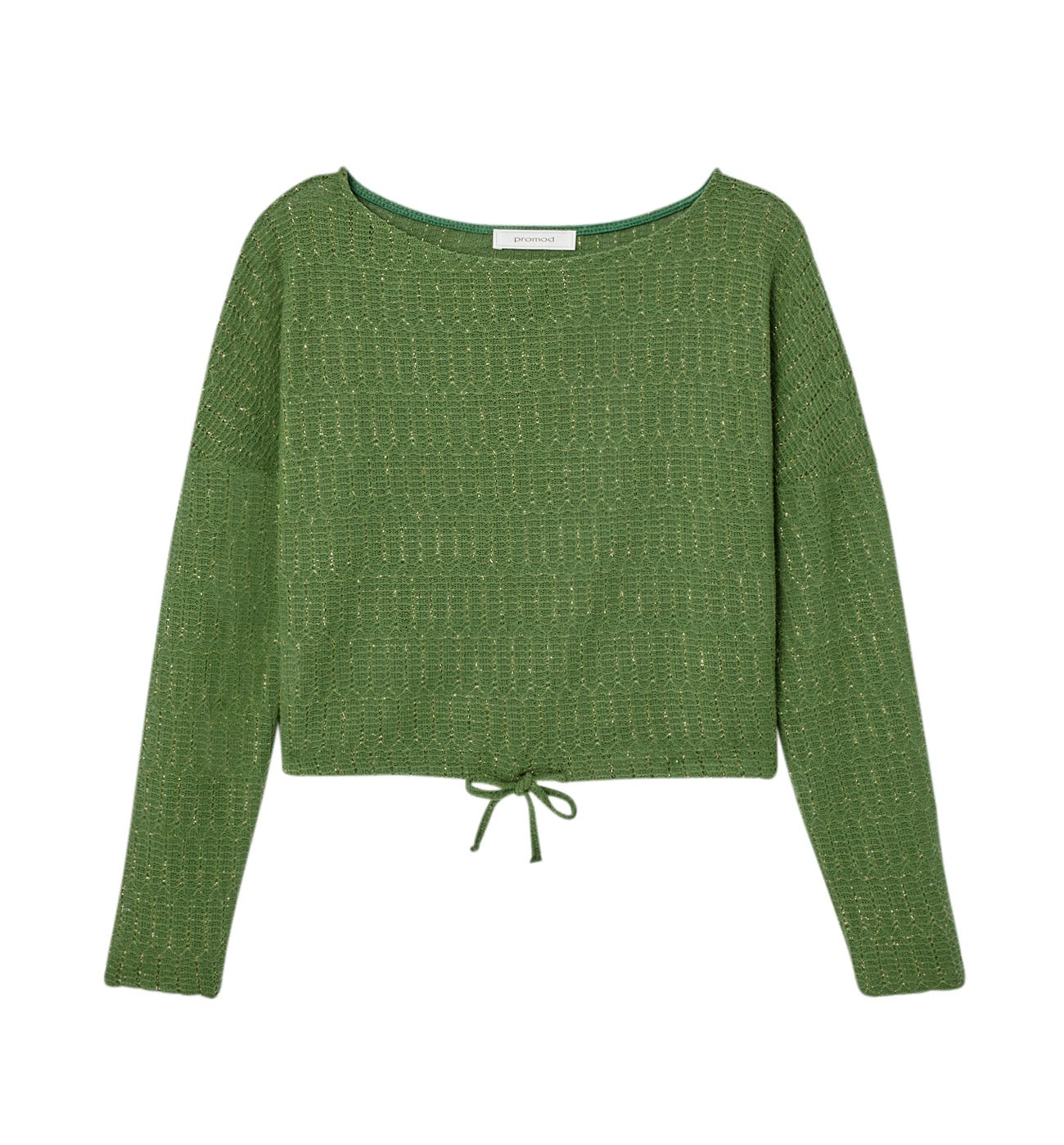 Pull cropped irisé Femme