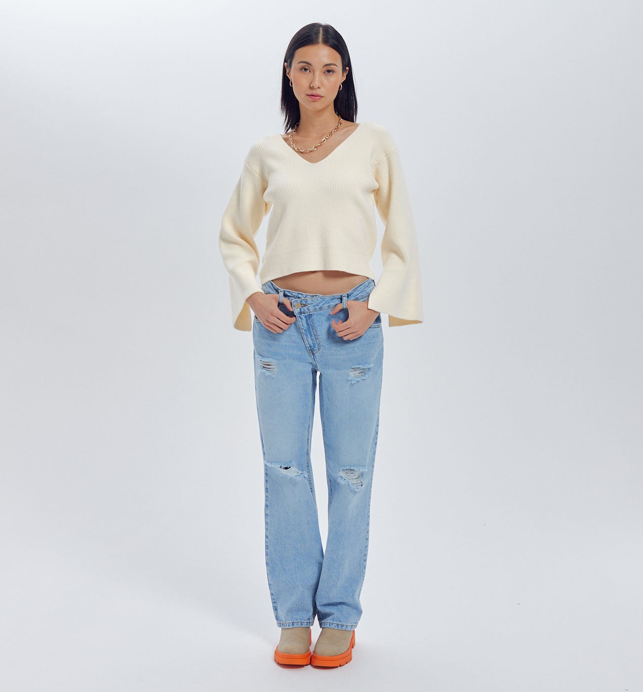 Pullover mit Rückendekolleté