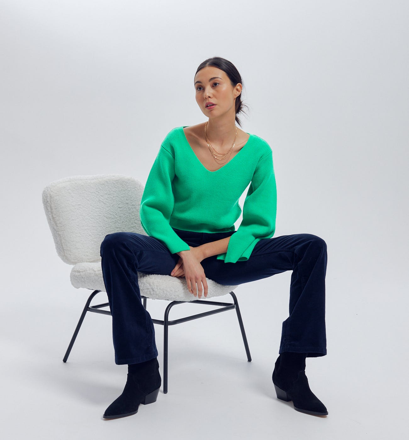 Pullover mit Rückendekolleté