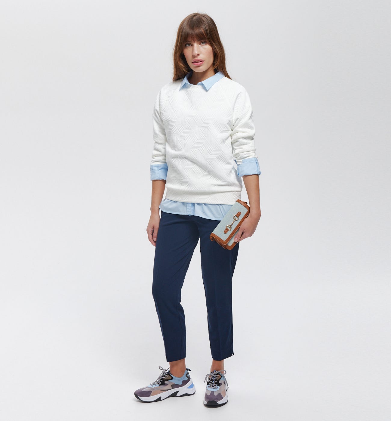Bluza pikowana damska