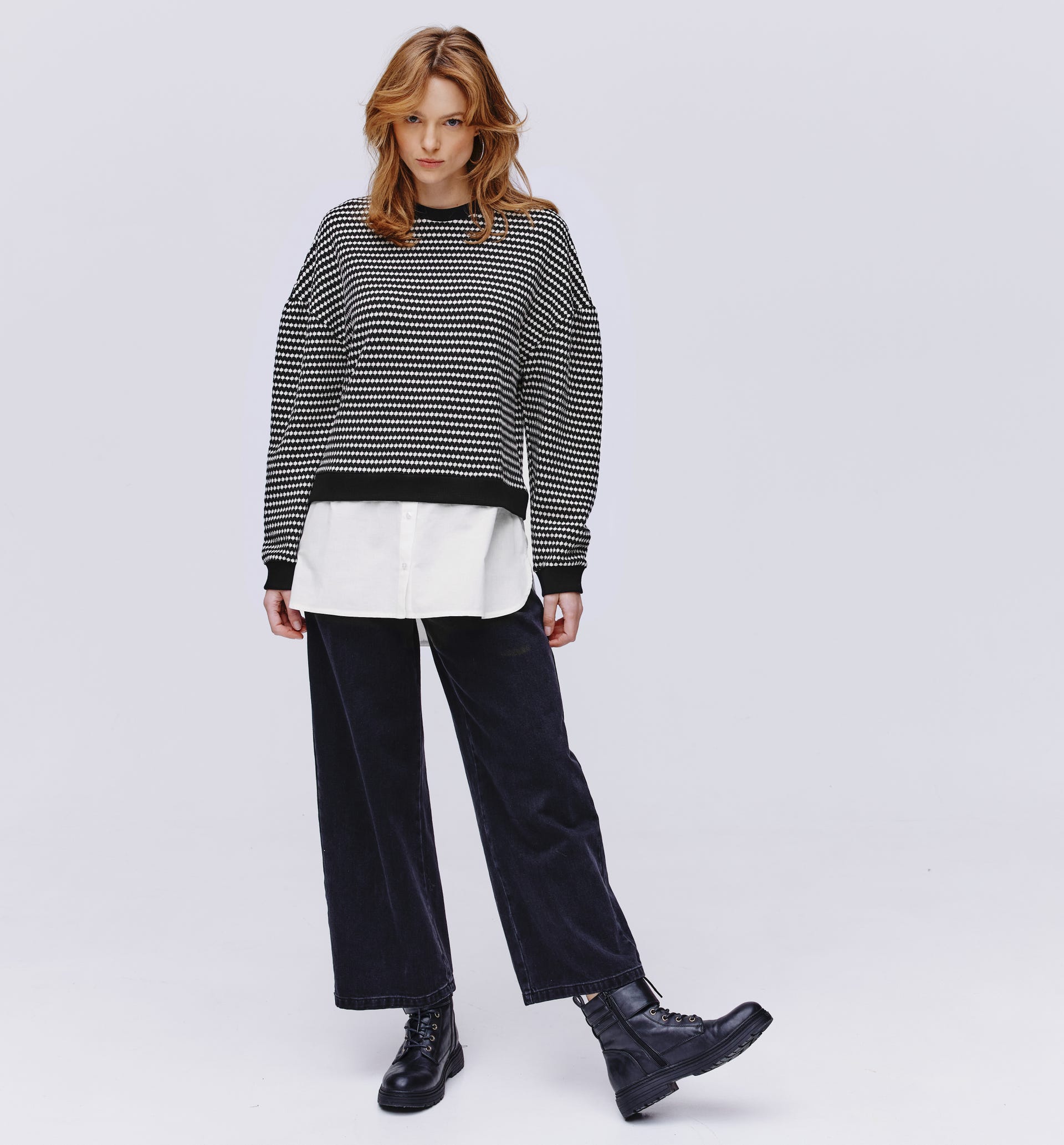 Sweatshirt im Lagenlook