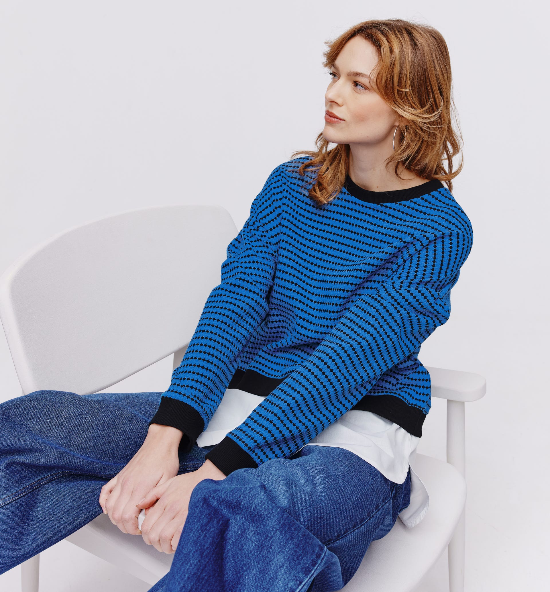 Sweatshirt im Lagenlook