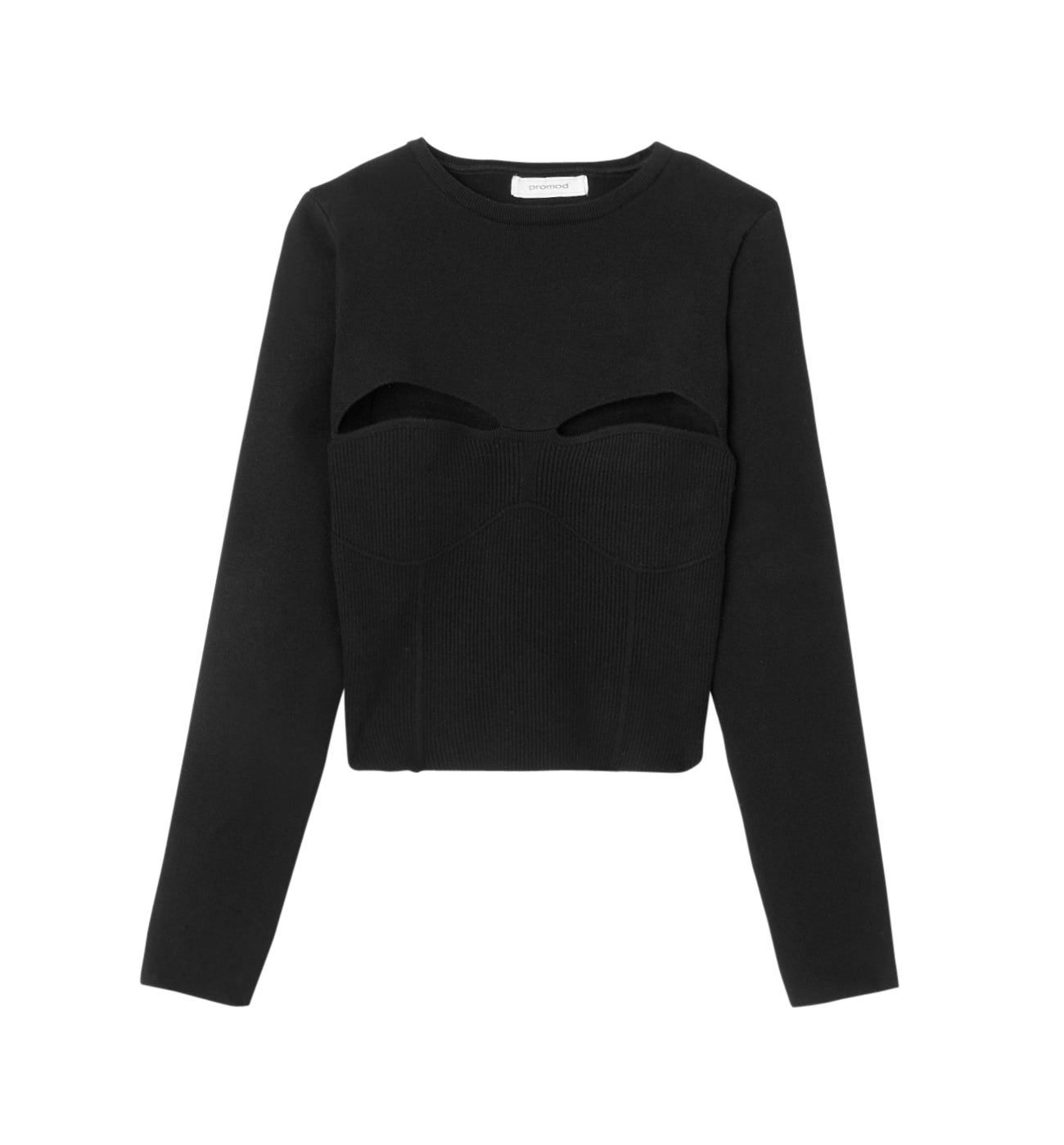 Maglia cropped cut out