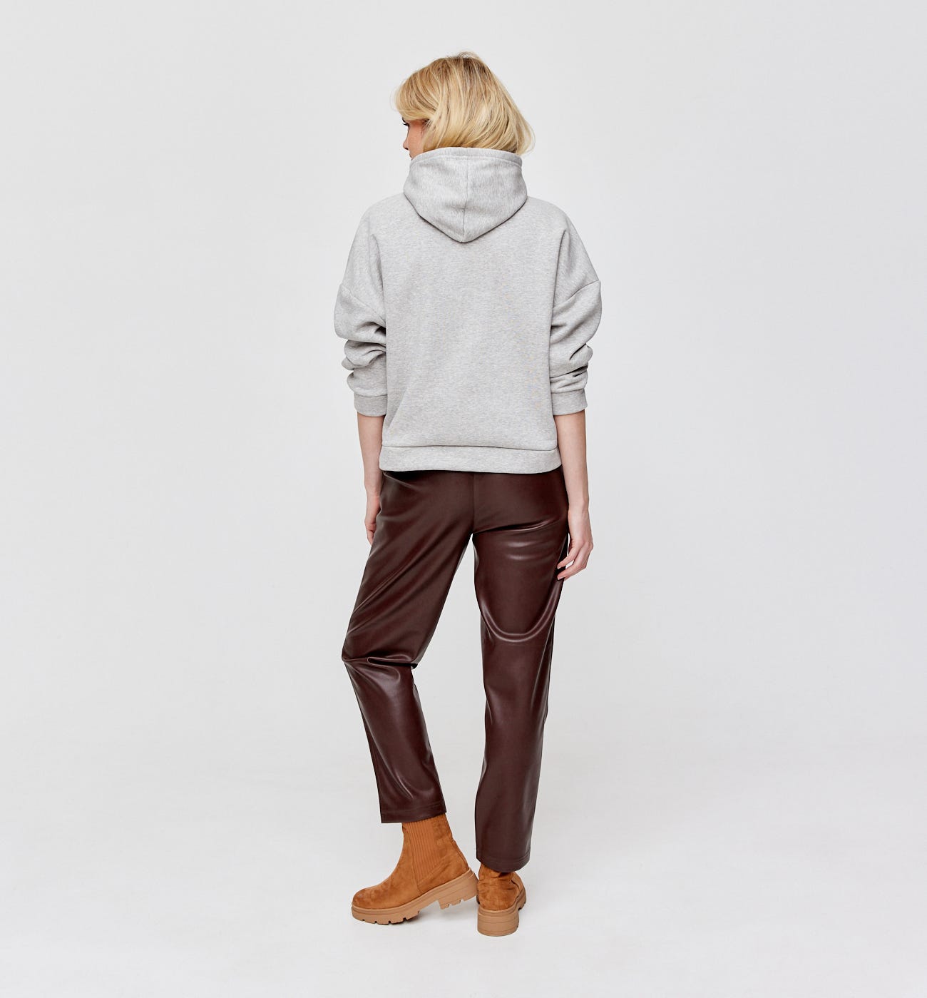 Jogpant effet cuir Femme