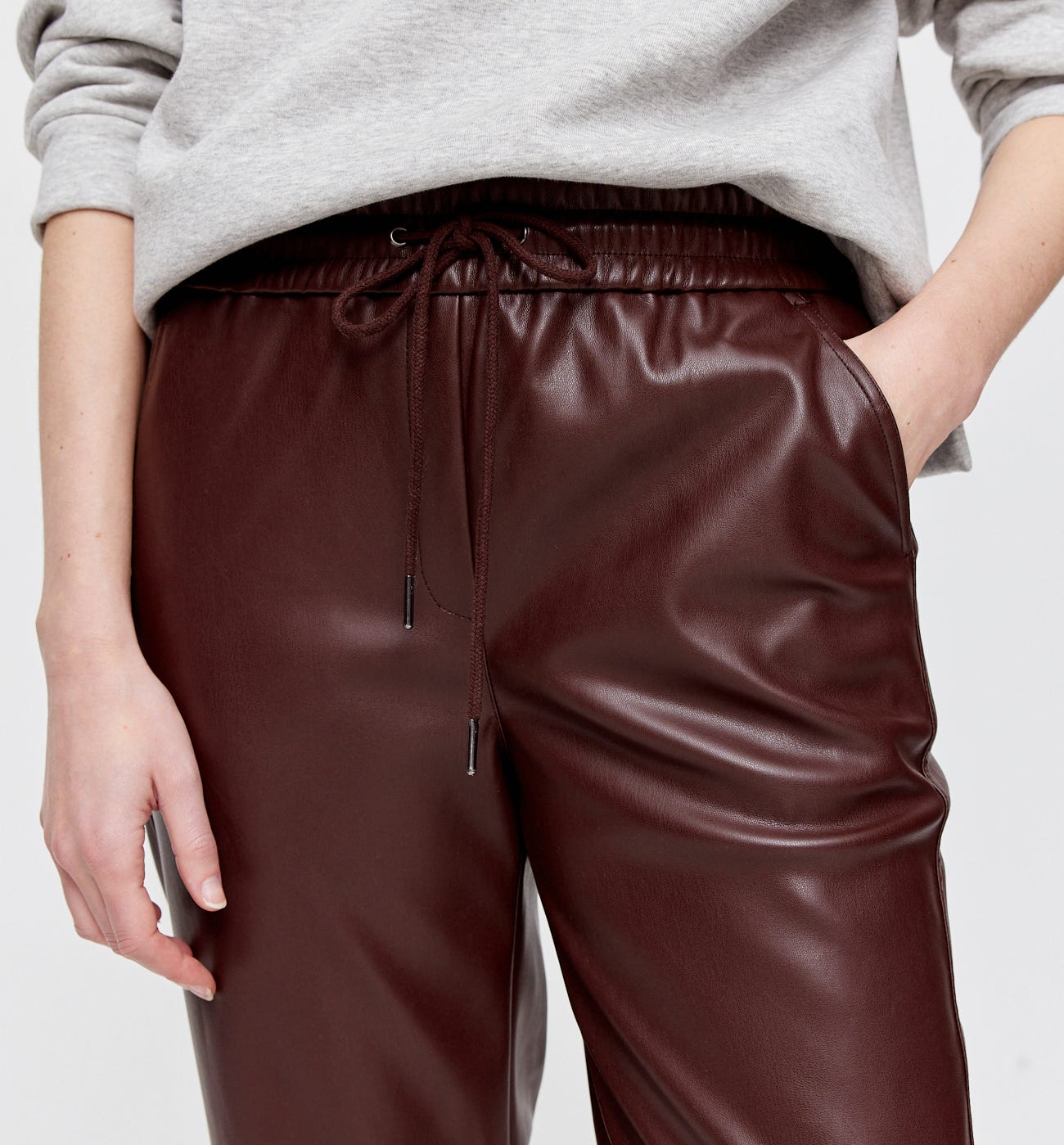 Jogpant effet cuir Femme