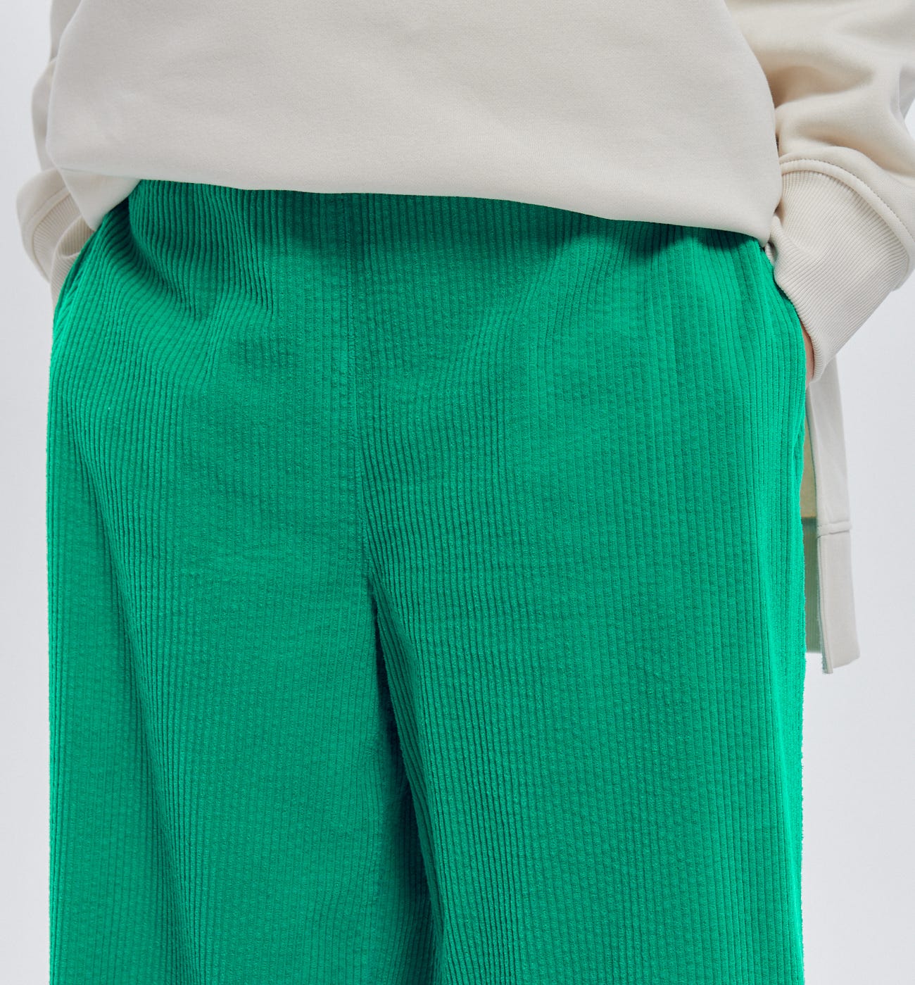 Pantaloni larghi in velluto